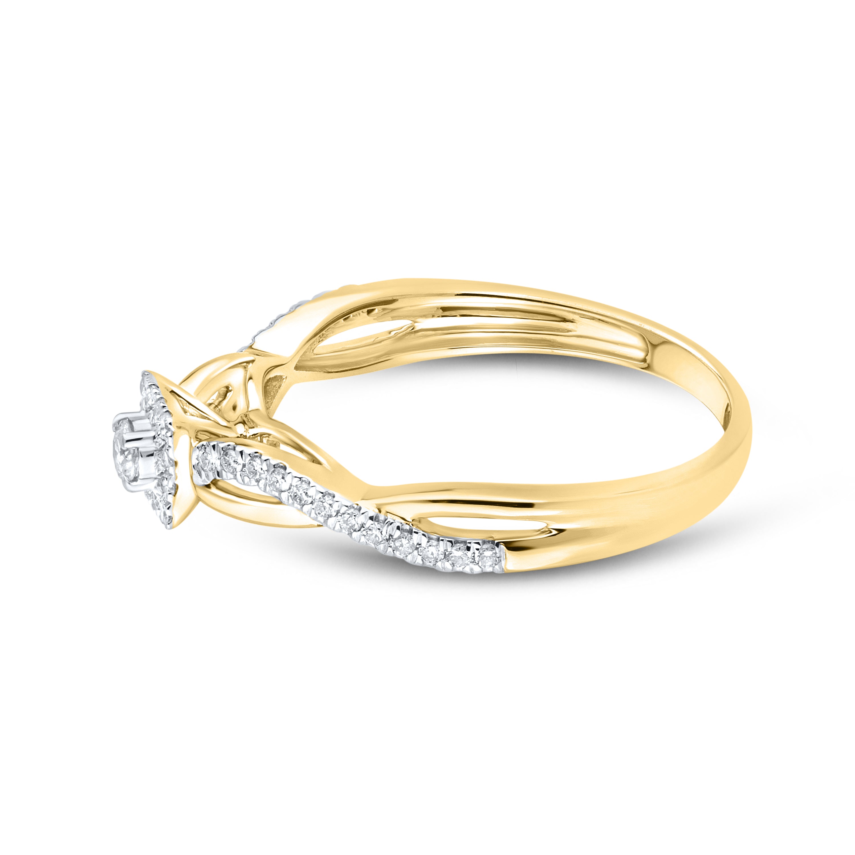 10kt Yellow gold 0.23 CTW Fashion Diamond ring