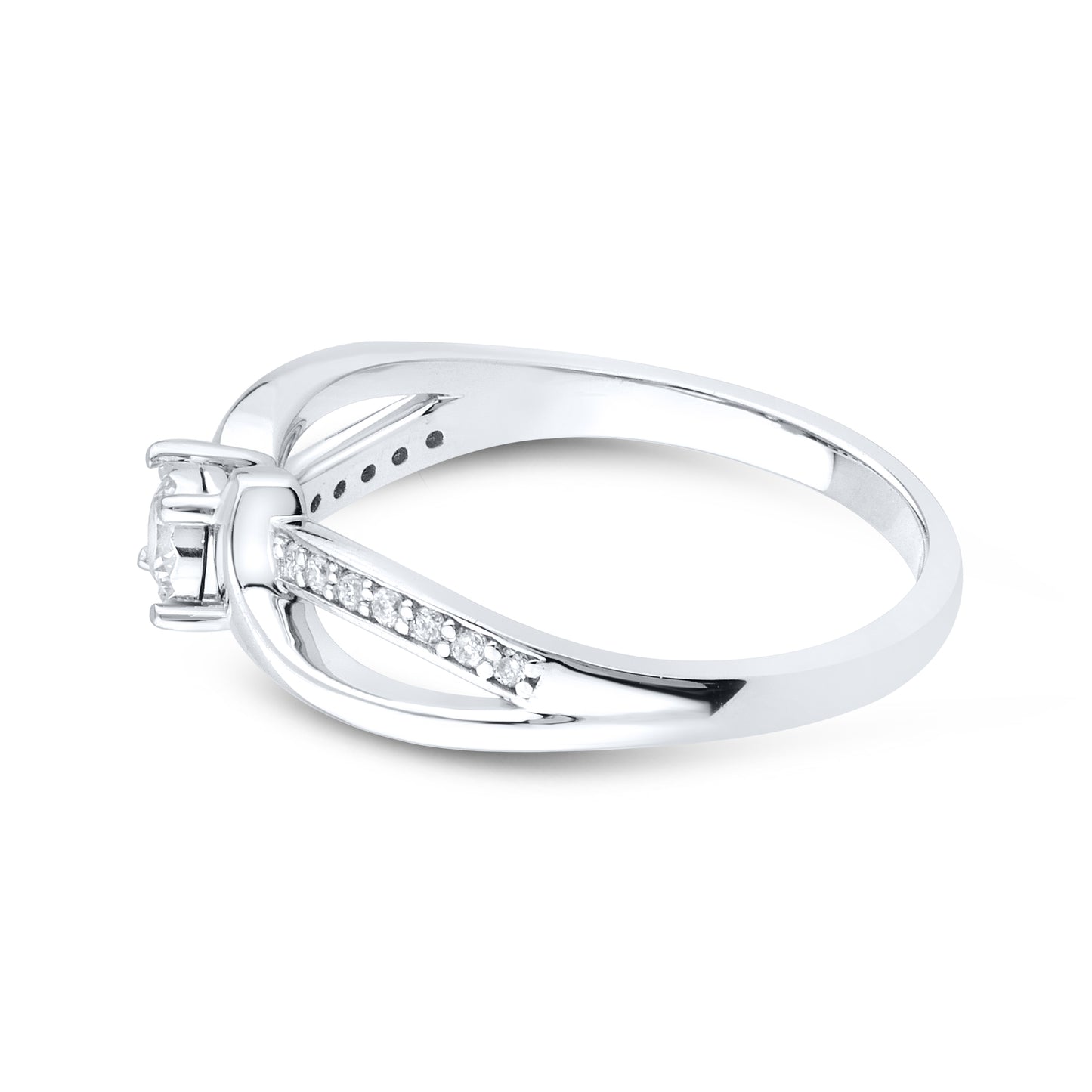 14kt White Gold 0.23 CTW Natural Diamond Promise Ring