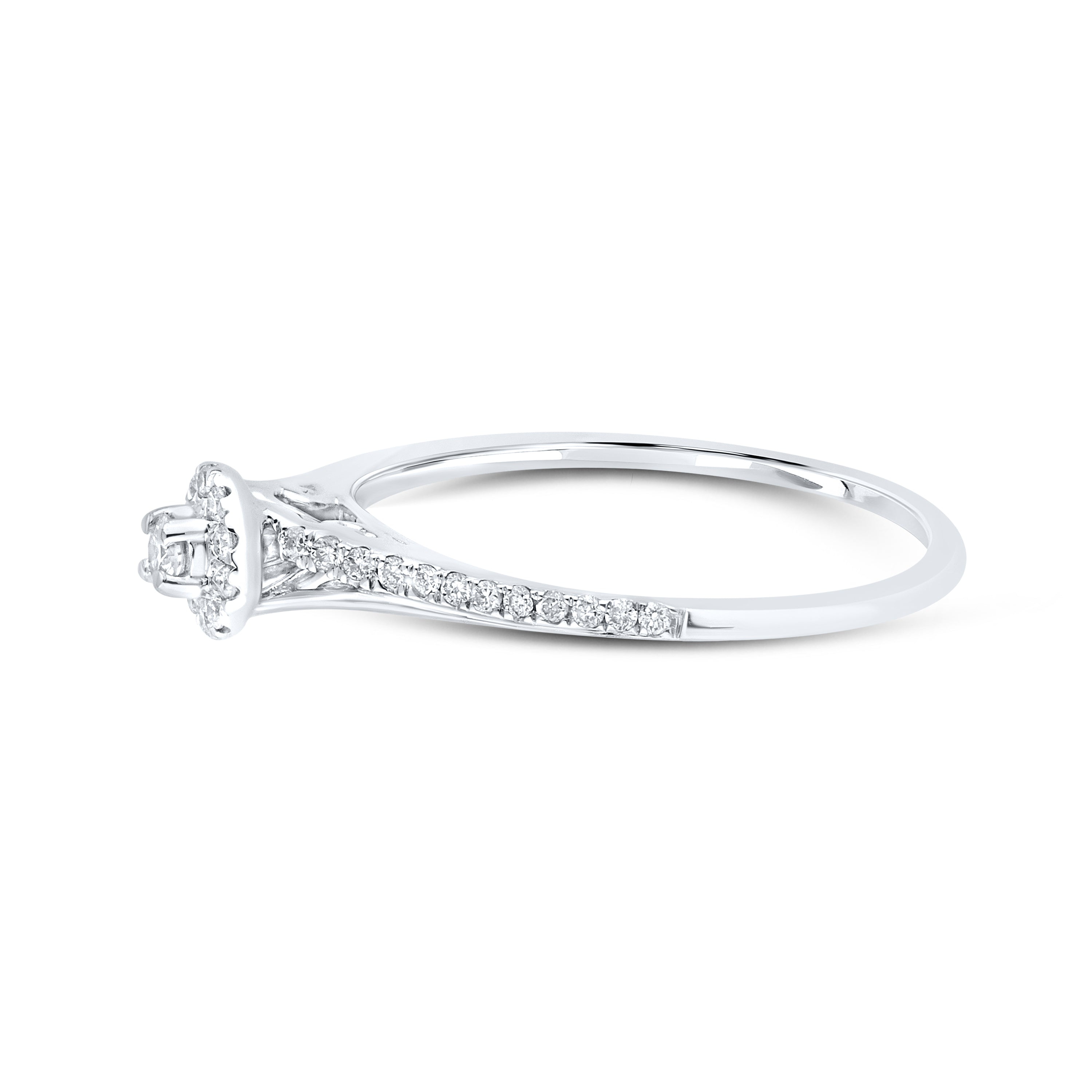 10kt White gold 0.21 CTW Fashion Diamond ring