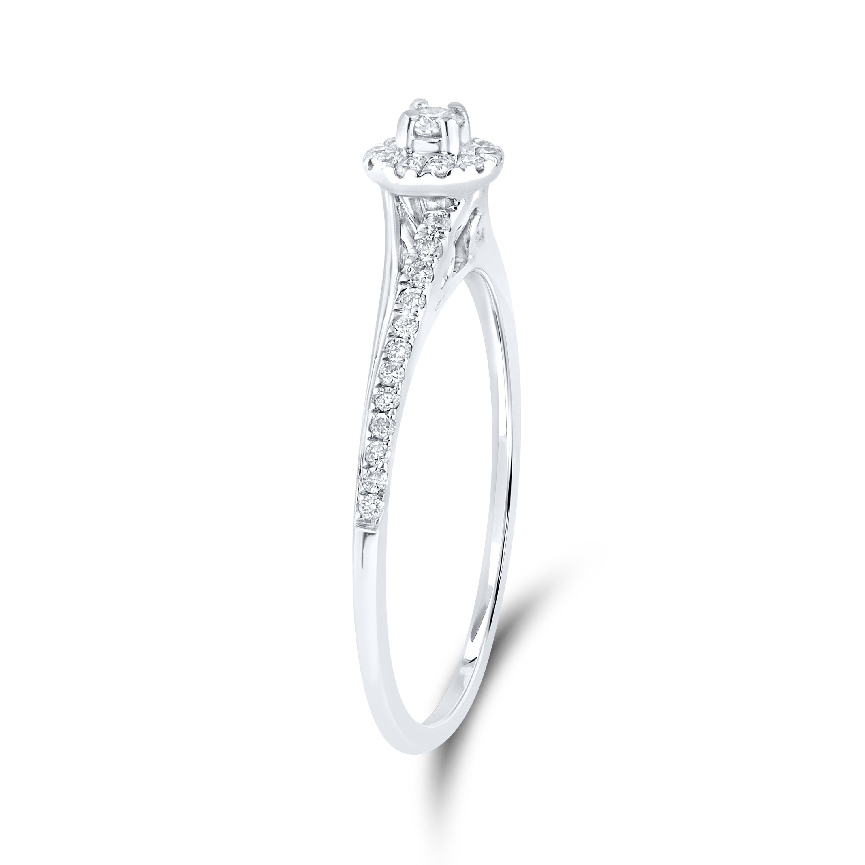 10kt White gold 0.21 CTW Fashion Diamond ring
