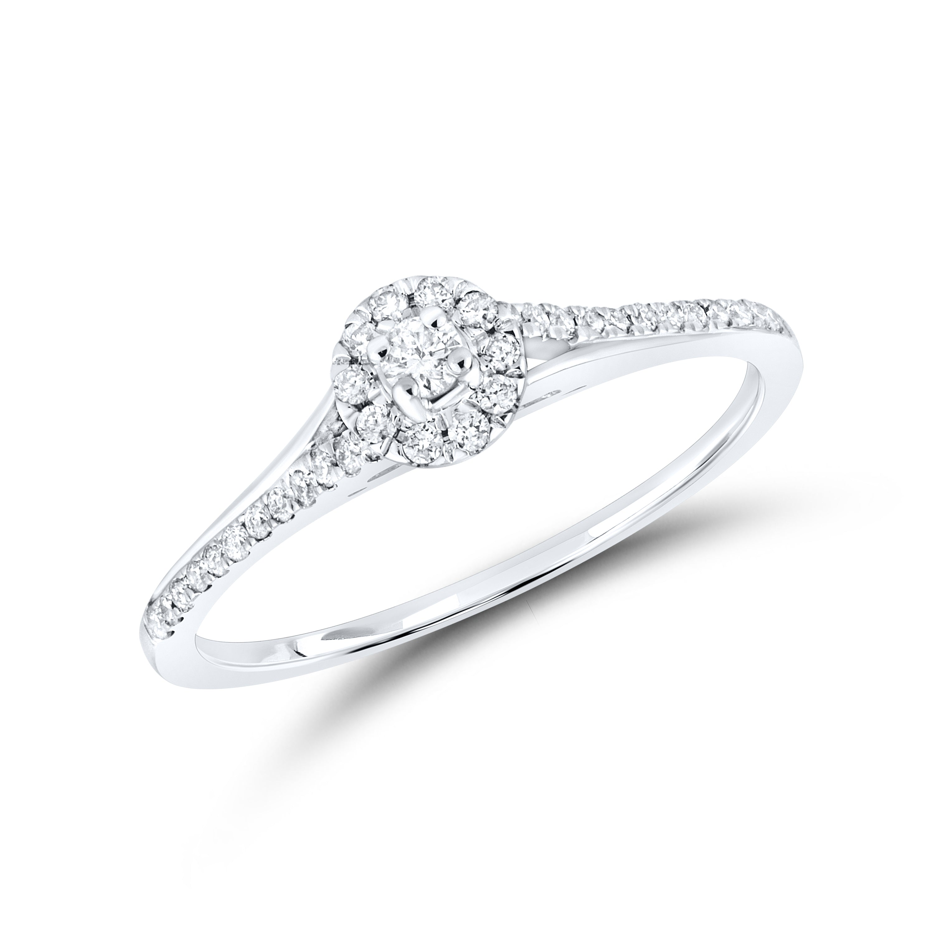 10kt White gold 0.21 CTW Fashion Diamond ring