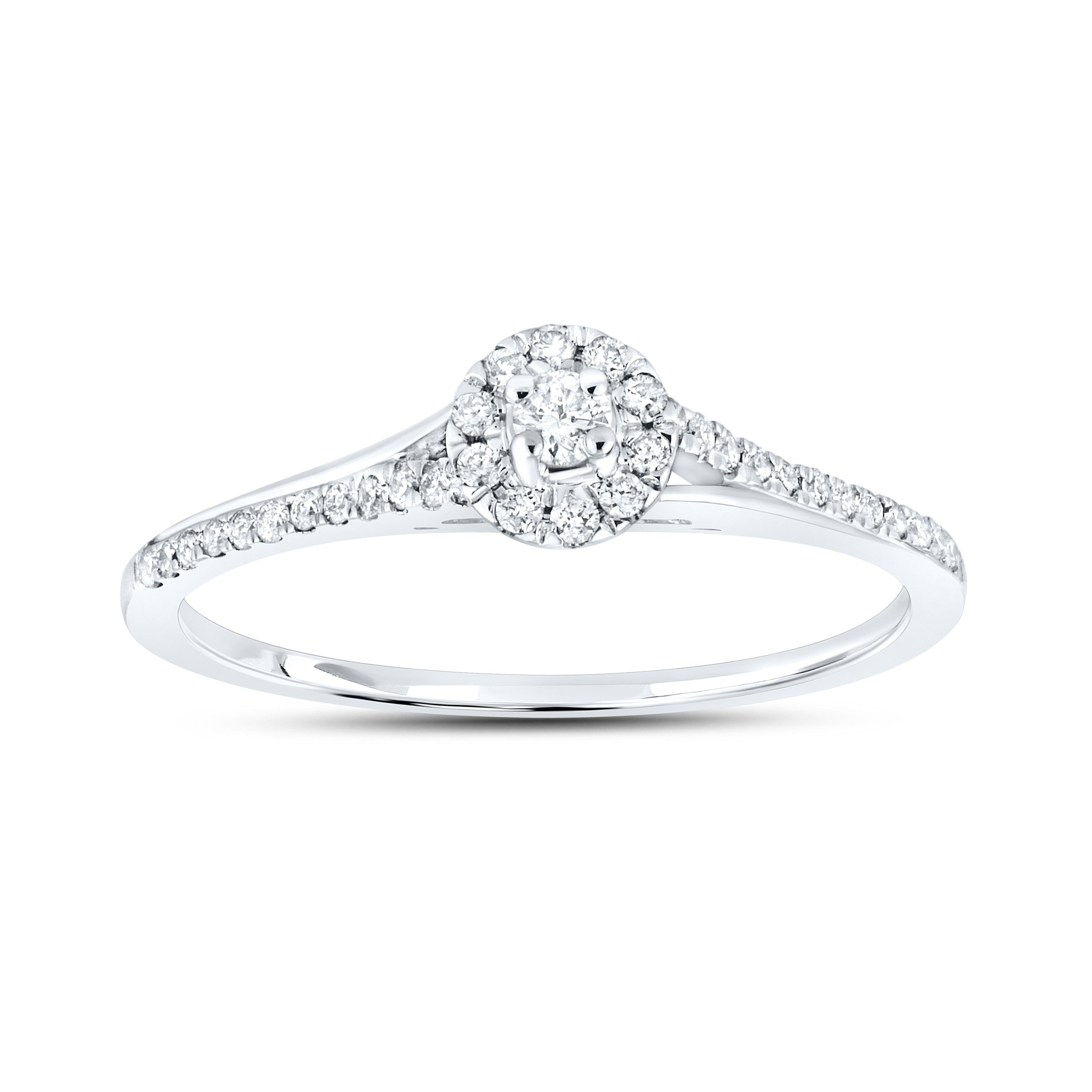 10kt White gold 0.21 CTW Fashion Diamond ring