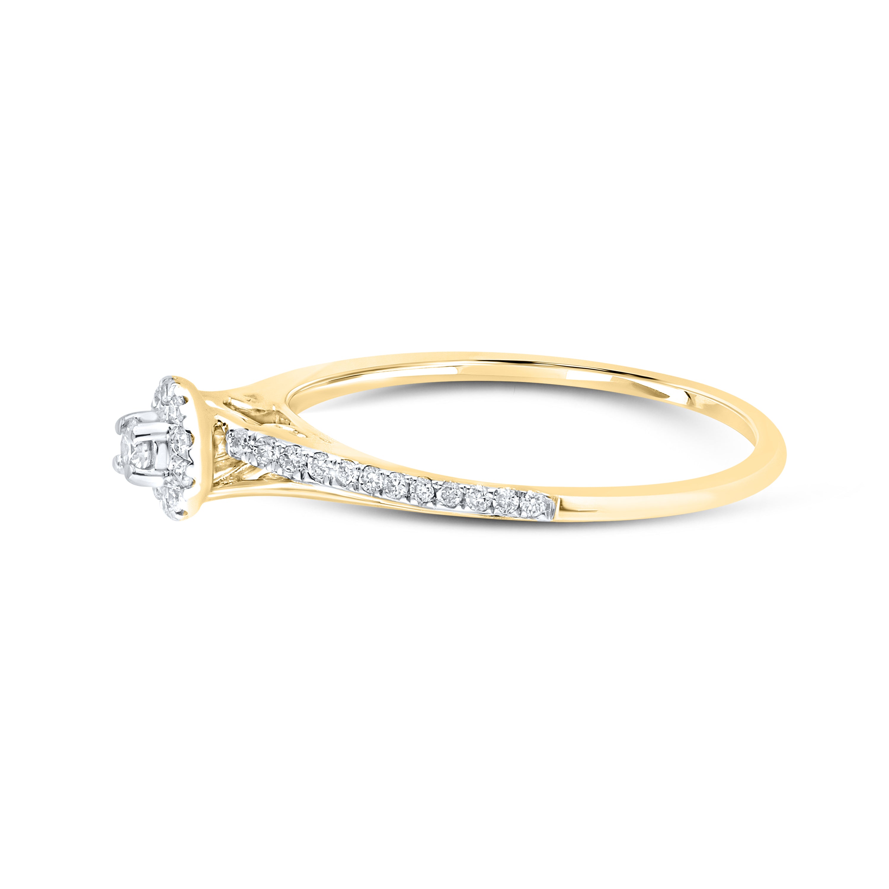 10kt Yellow gold 0.21 CTW Fashion Diamond ring