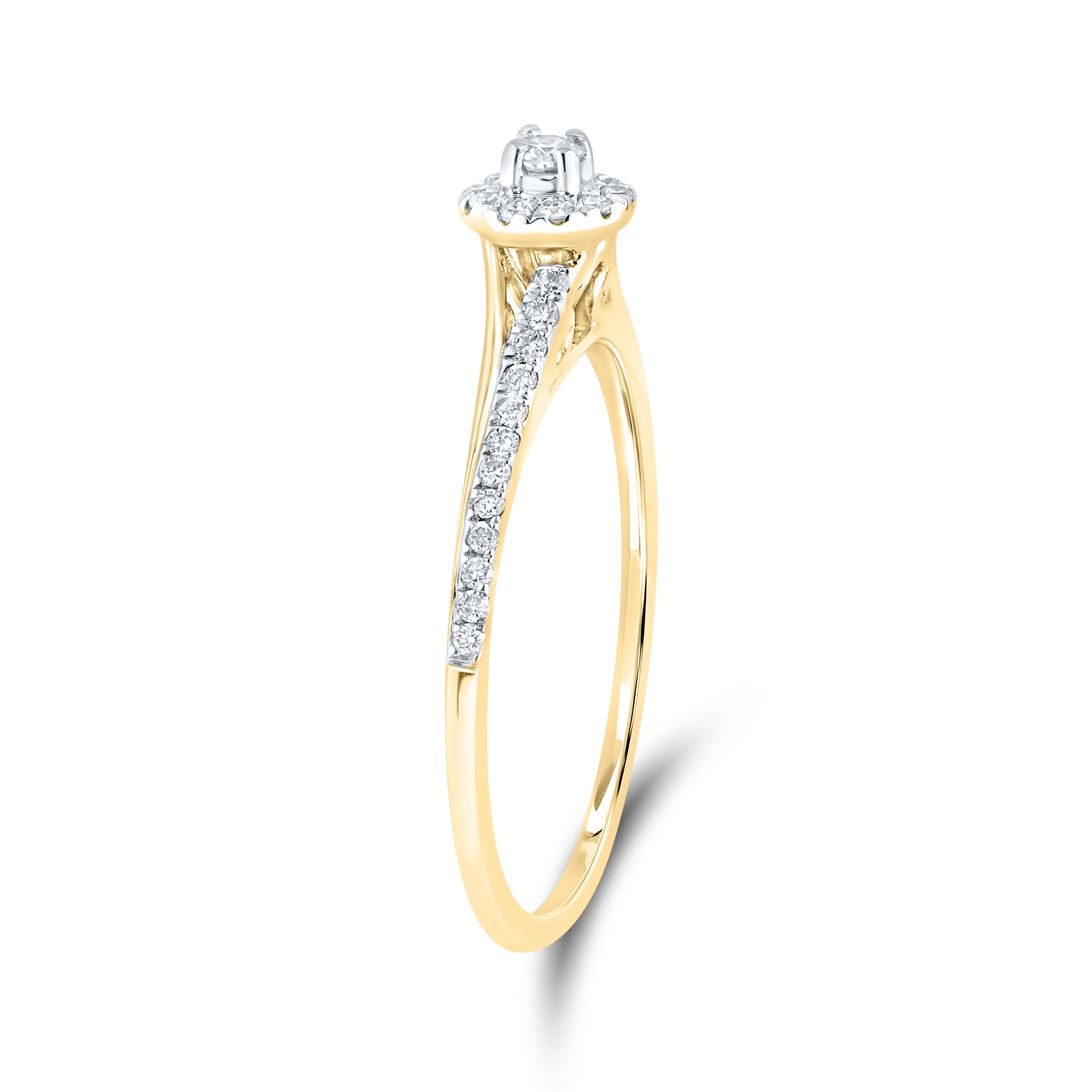 10kt Yellow gold 0.21 CTW Fashion Diamond ring