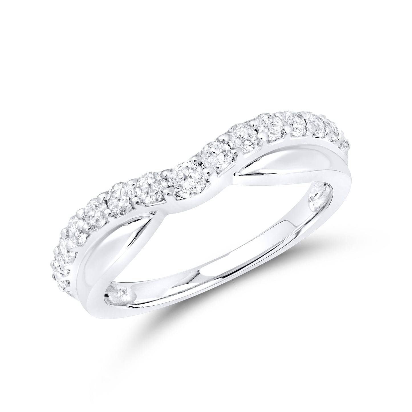 14kt White Gold 0.50 ctw Lab Diamond Ladies band