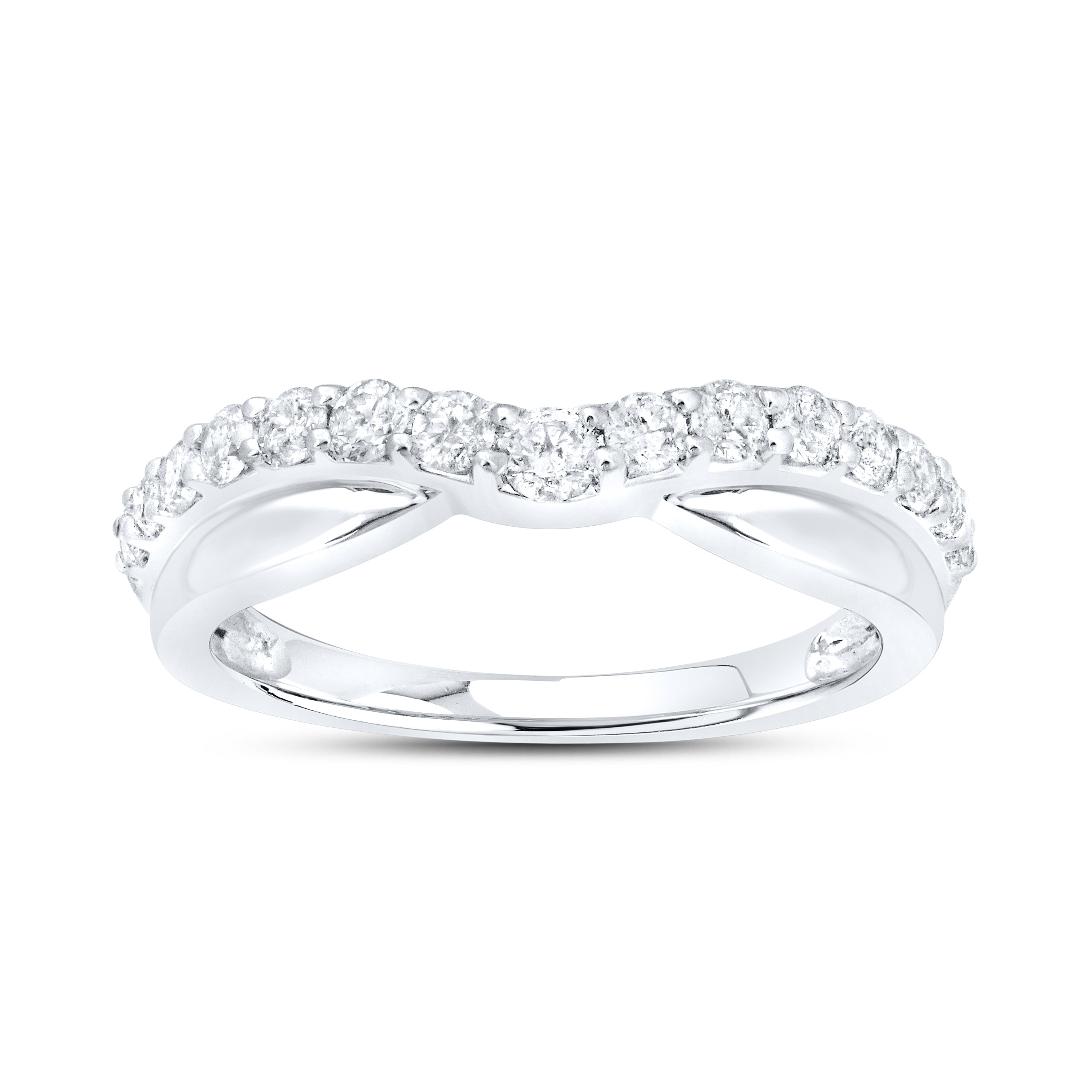 14kt White Gold 0.50 ctw Lab Diamond Ladies band