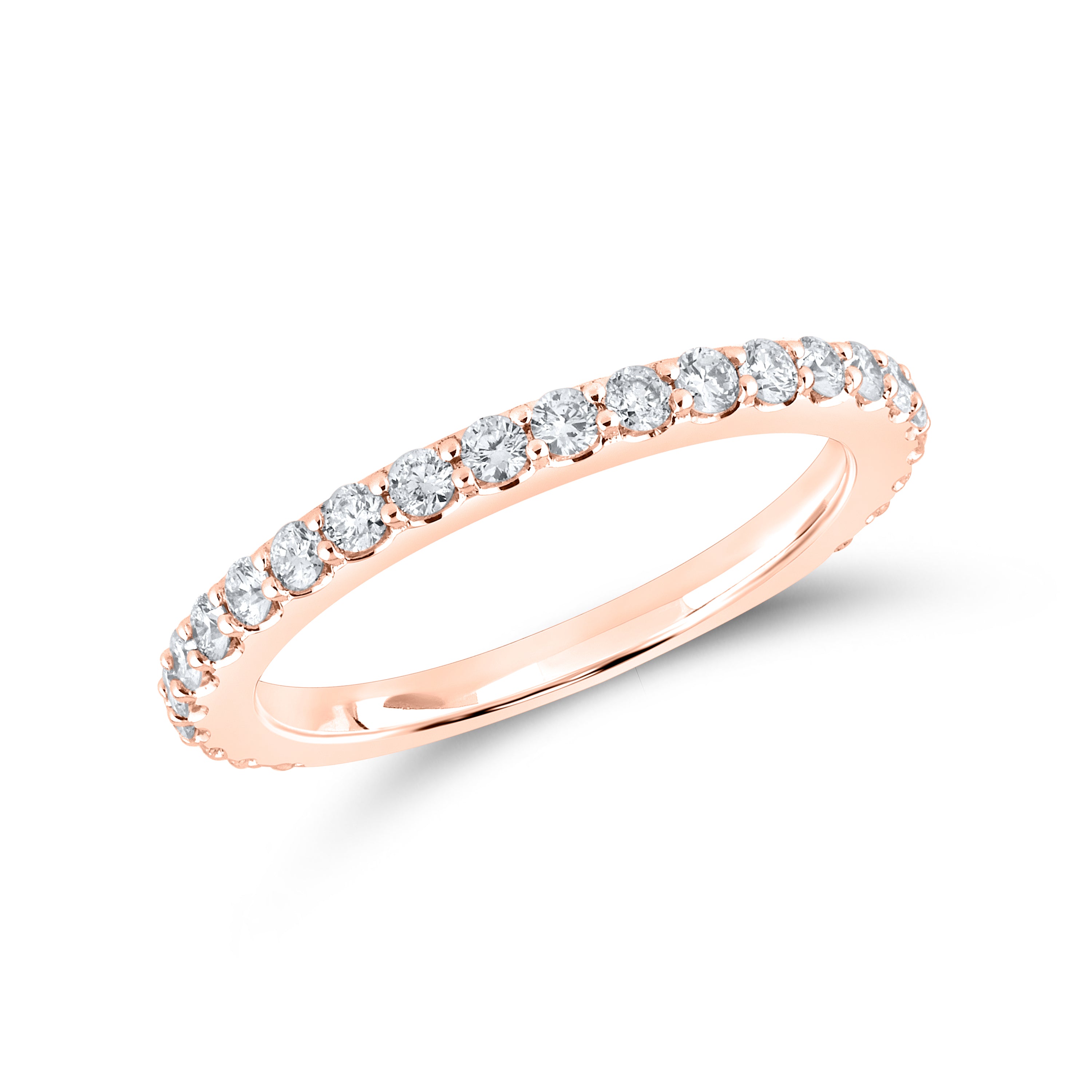 10KT Rose Gold 0.51 ctw Diamond Band