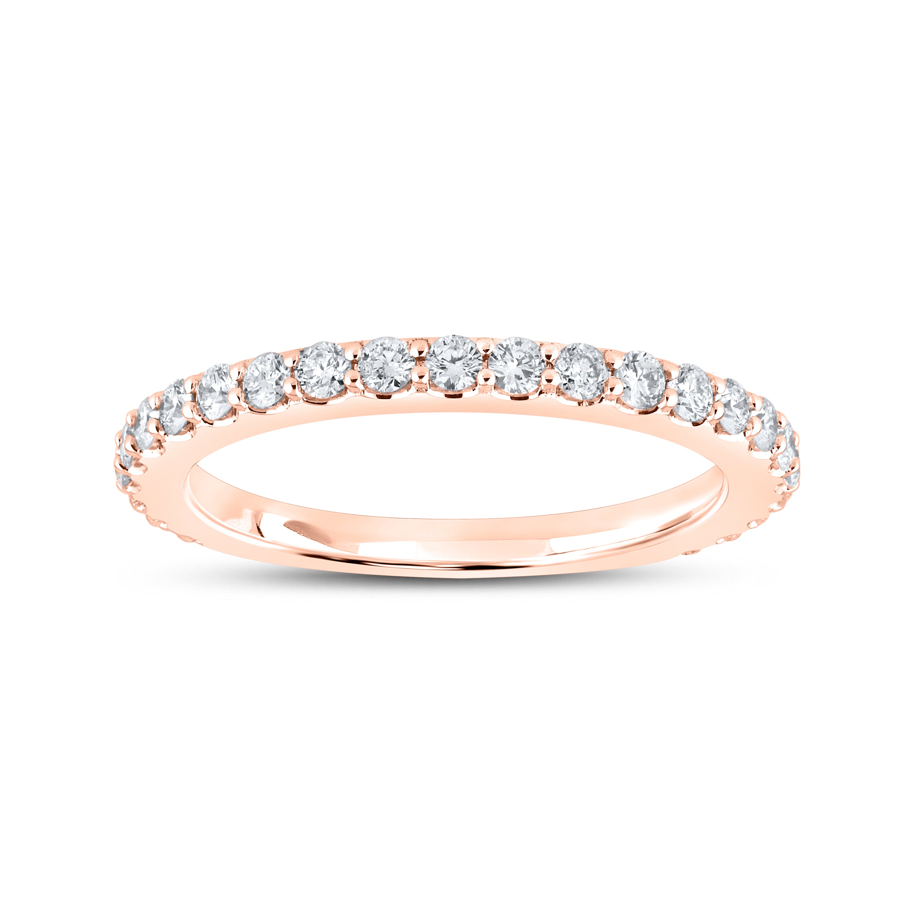 10KT Rose Gold 0.51 ctw Diamond Band