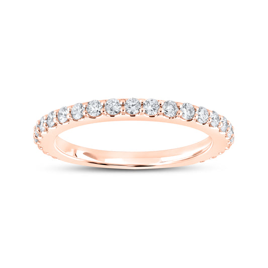 10KT Rose Gold 0.51 ctw Diamond Band