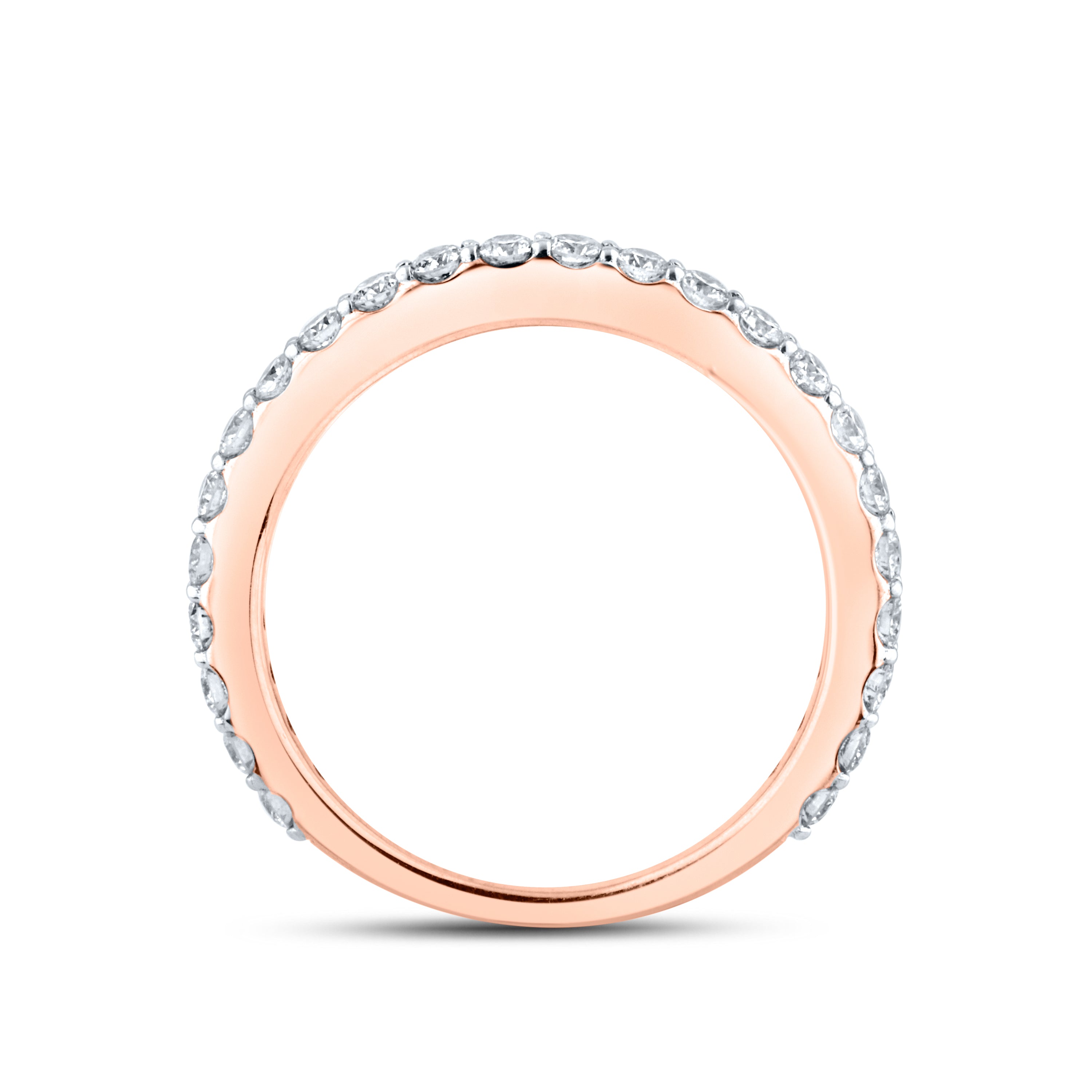 10KT Rose Gold 0.51 ctw Diamond Band