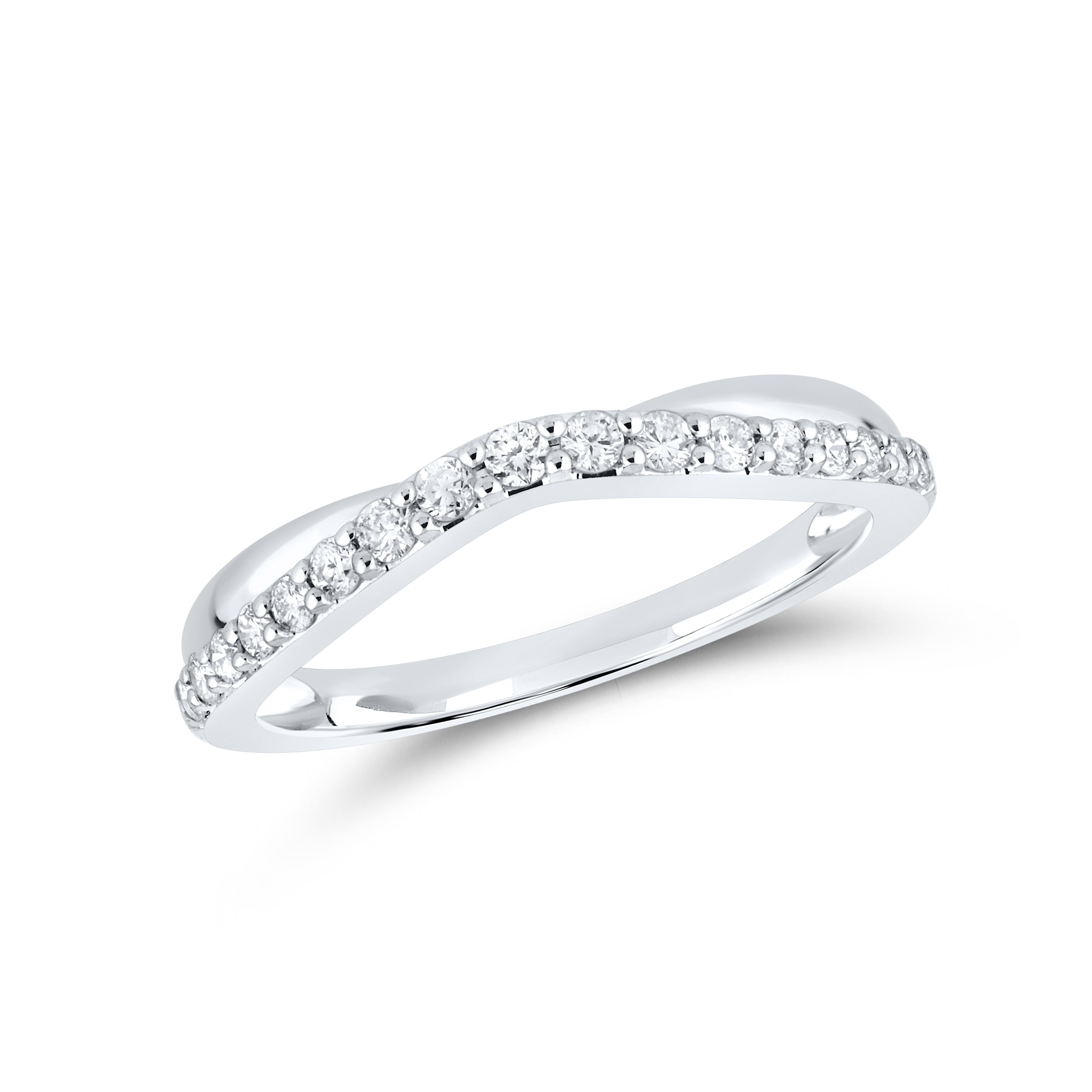 10kt White Gold 0.26 ctw Diamond Ladies band