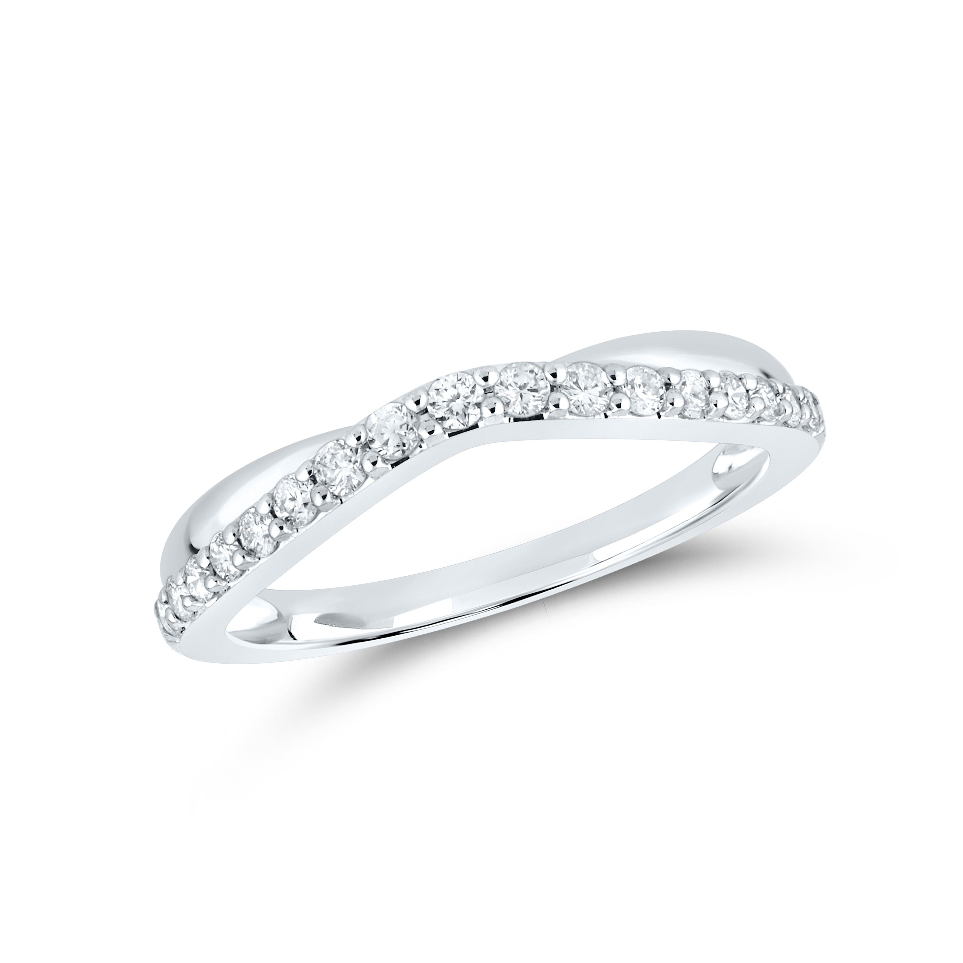 14kt White Gold 0.25 ctw Lab Diamond Ladies band