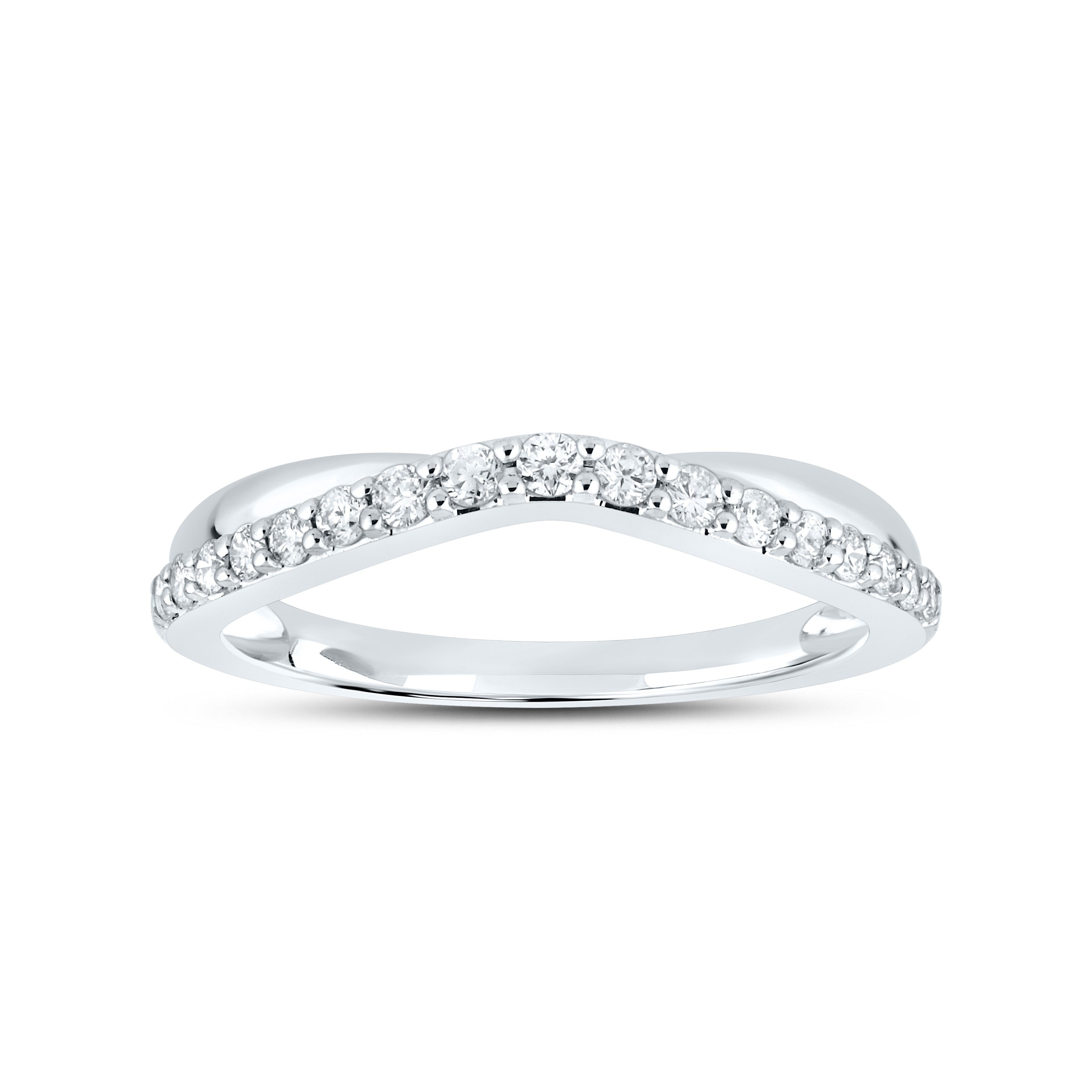 14kt White Gold 0.25 ctw Lab Diamond Ladies band