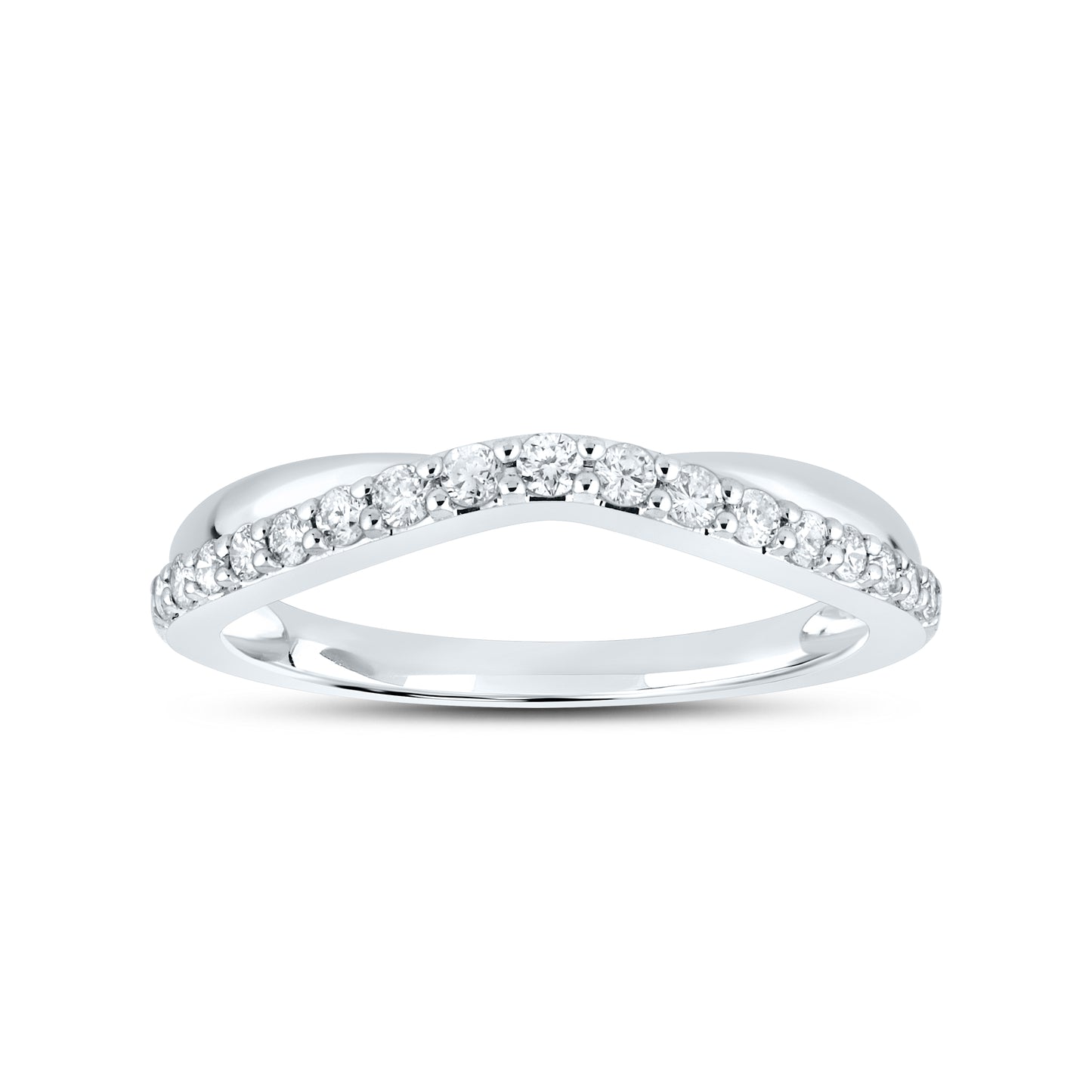 14kt White Gold 0.25 ctw Lab Diamond Ladies band