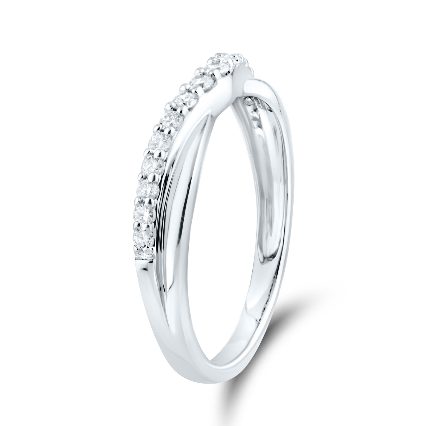 14kt White Gold 0.25 ctw Lab Diamond Ladies band