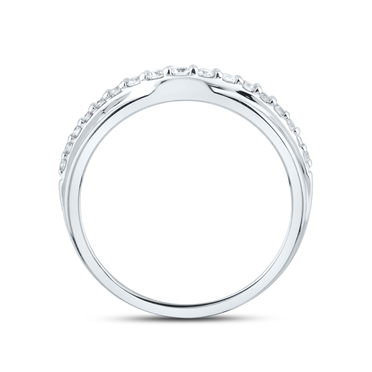 14kt White Gold 0.25 ctw Lab Diamond Ladies band