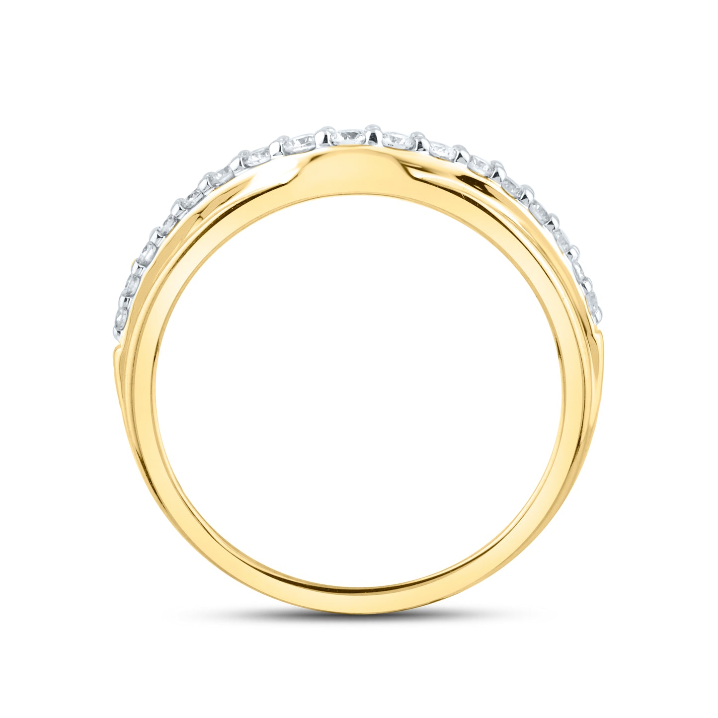 14kt Yellow Gold 0.25 ctw Lab Diamond Ladies band