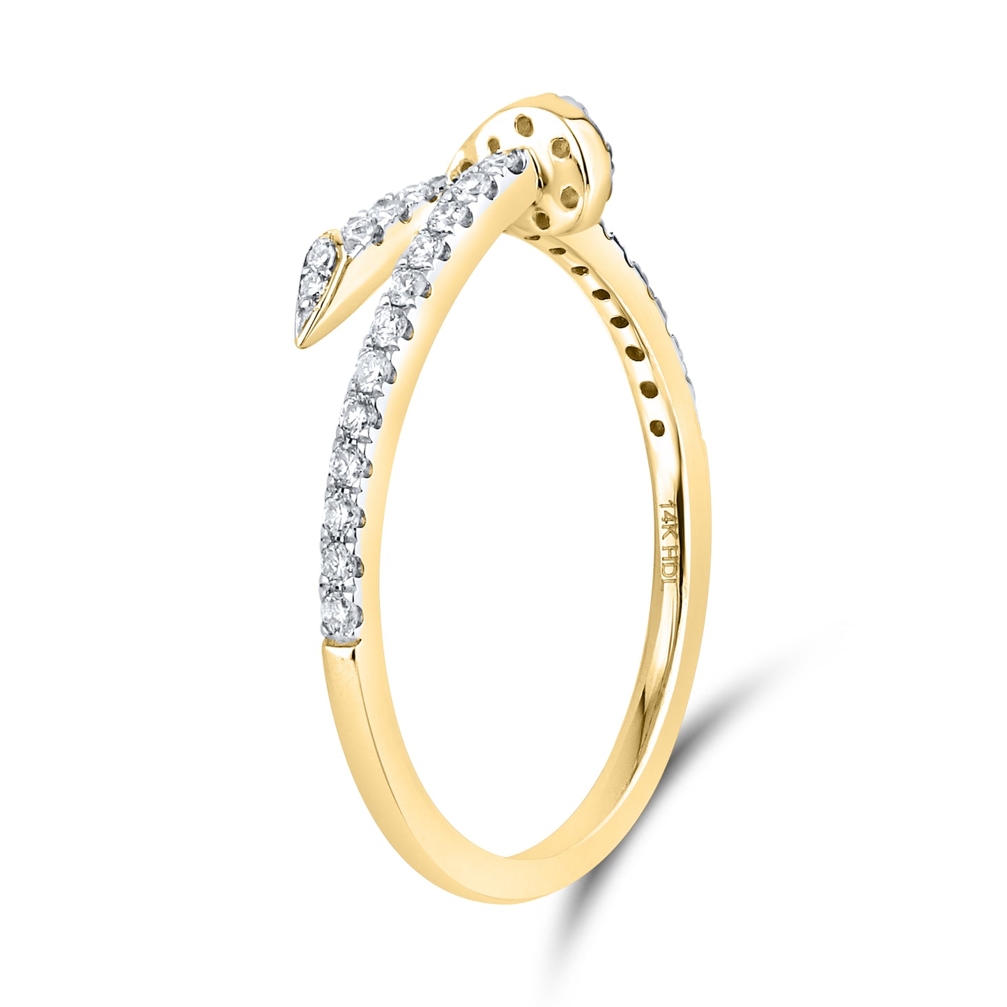 14K YELLOW GOLD NATURAL DIAMOND BAND 0.25 CTW