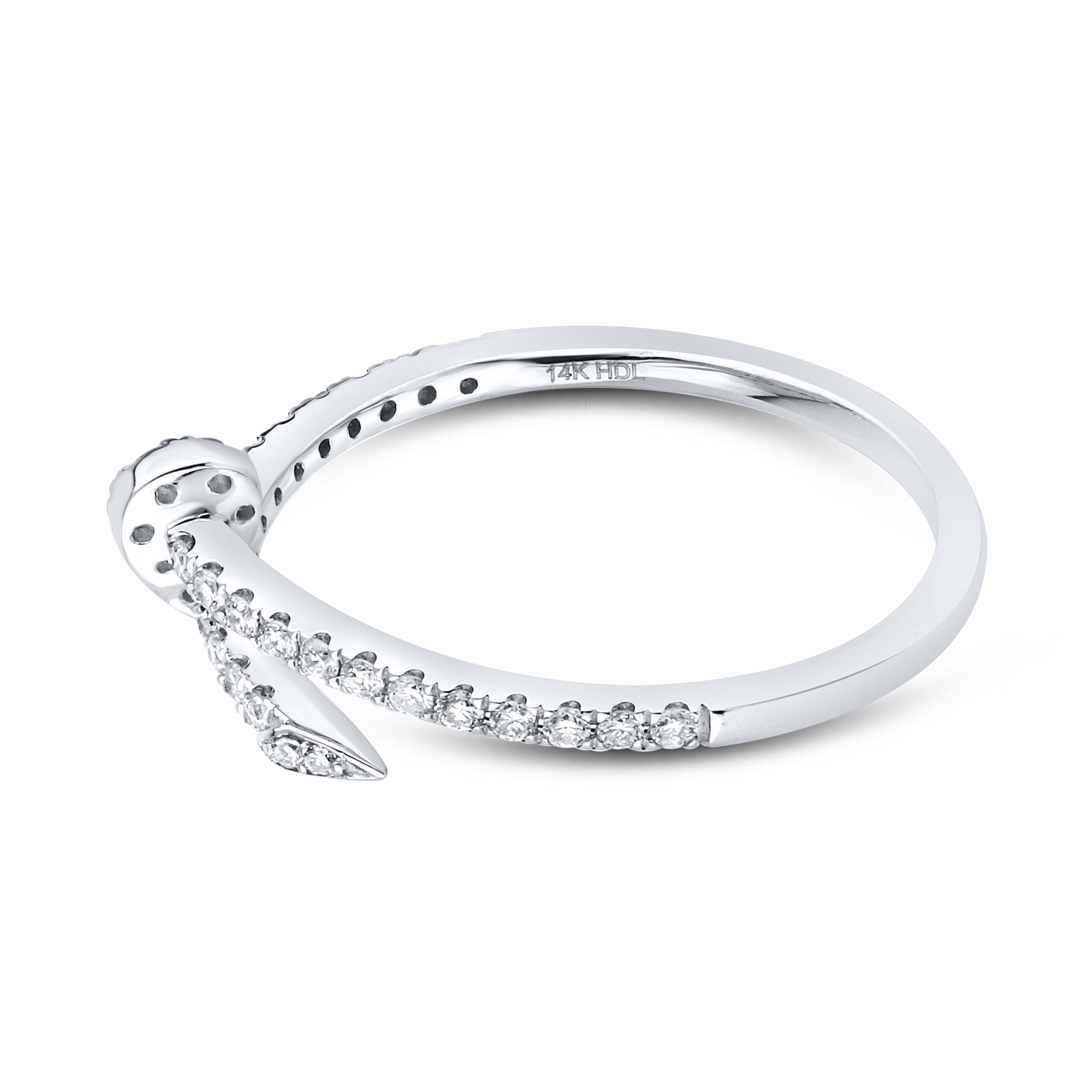 14KT WHITE GOLD NATURAL DIAMOND BAND 0.25 CTW