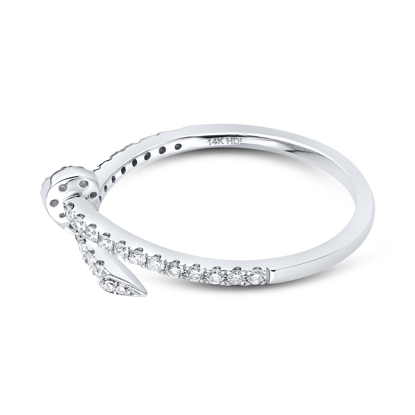 14K WHITE GOLD NATURAL DIAMOND BAND 0.25 CTW