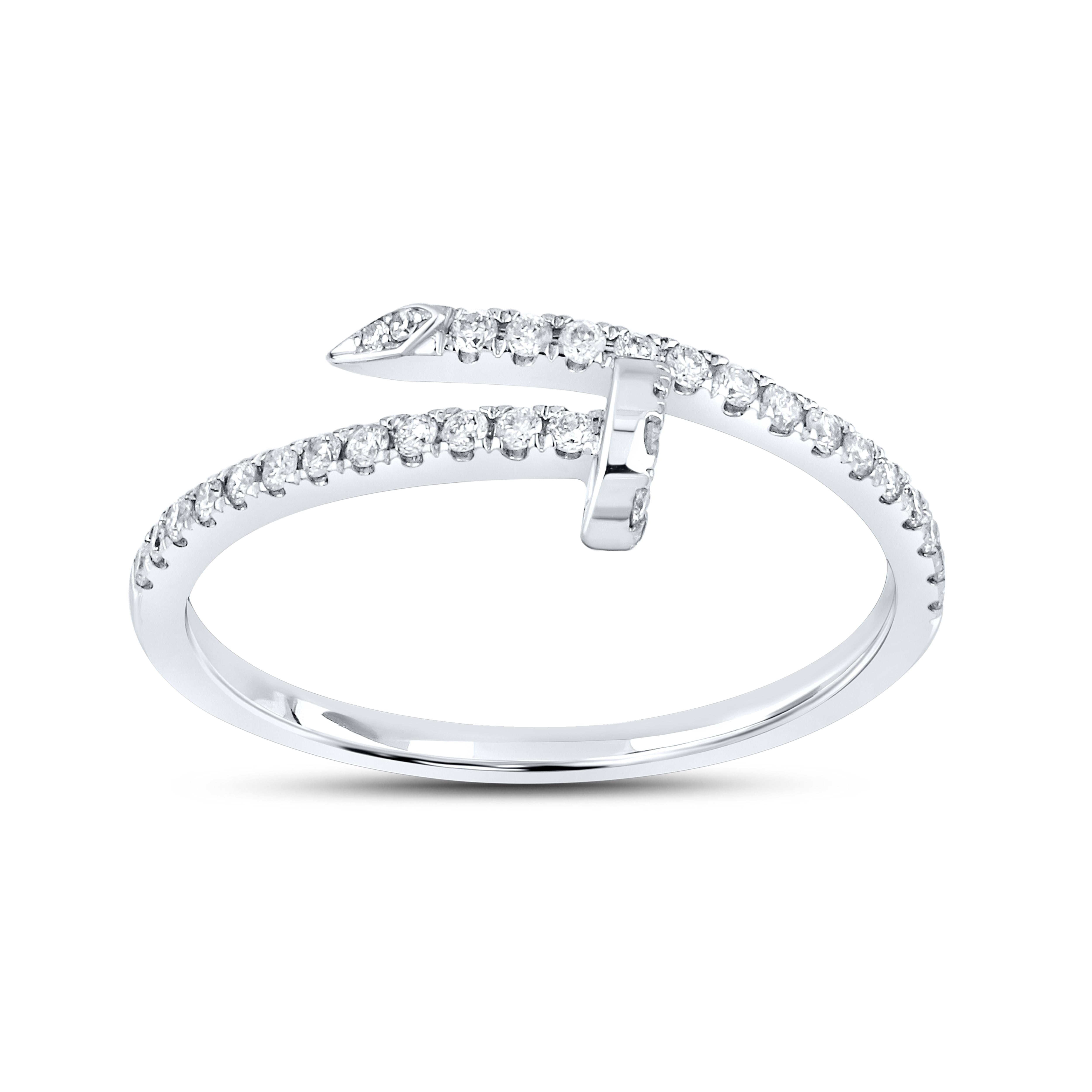 14KT WHITE GOLD NATURAL DIAMOND BAND 0.25 CTW