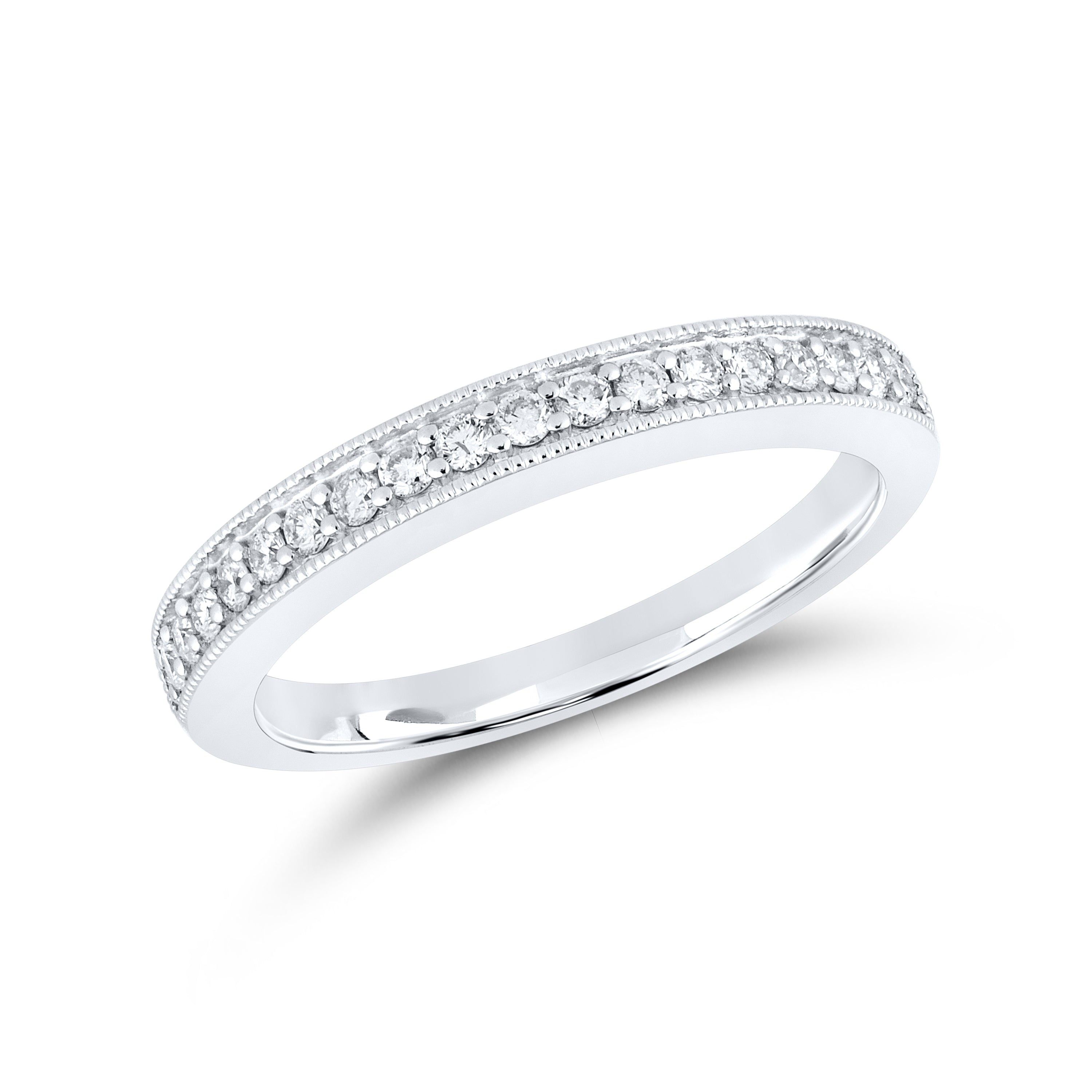 10KT White Gold 0.24 CTW Ladies Natural Diamond band