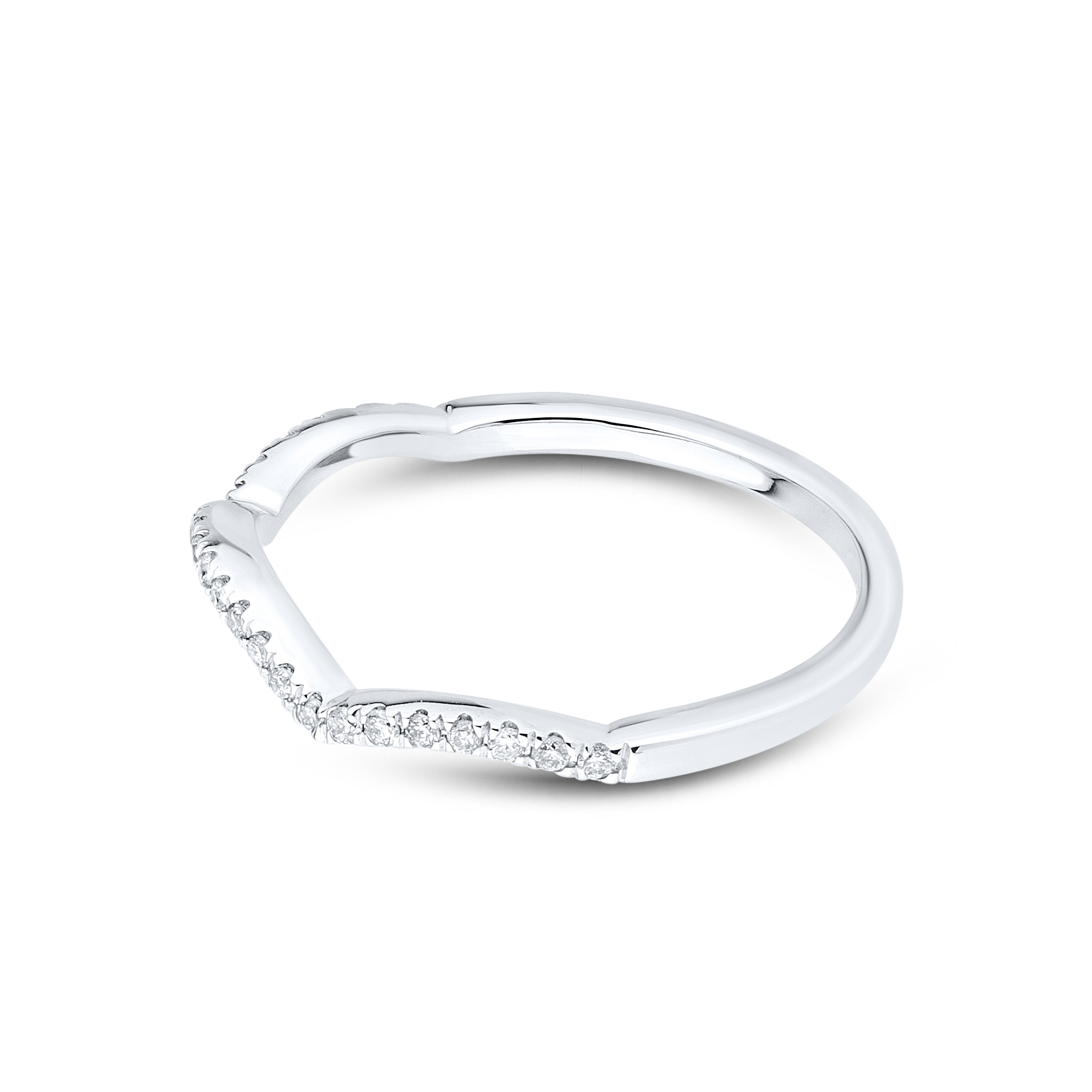 14kt white gold 0.13 CTW Diamond Ladies Band