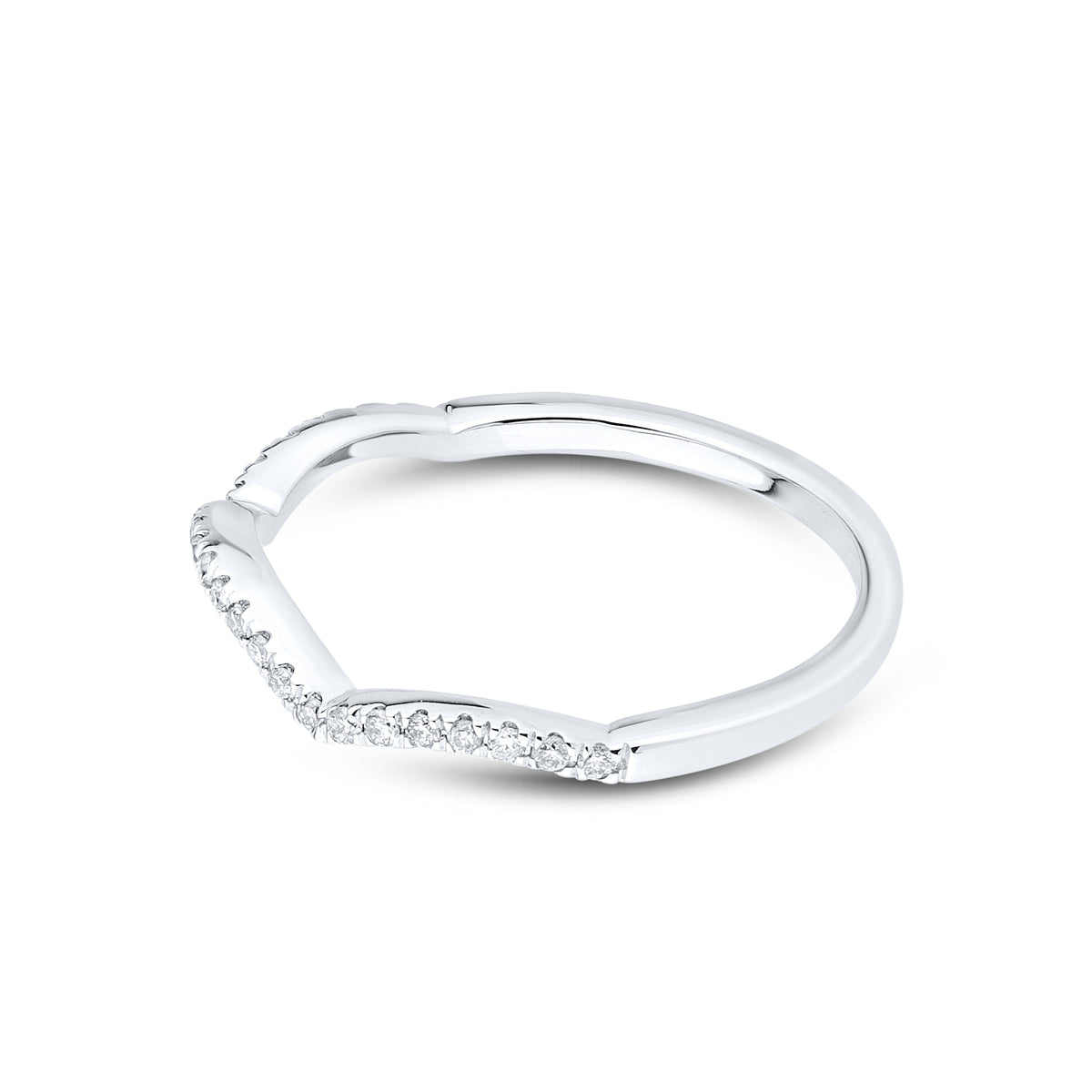 14kt white gold 0.13 CTW Diamond Ladies Band