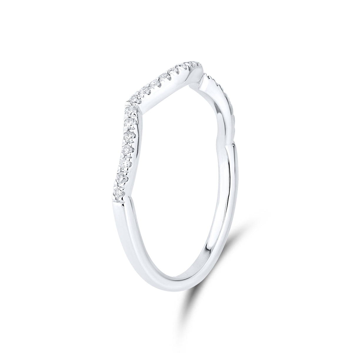 14kt white gold 0.13 CTW Diamond Ladies Band