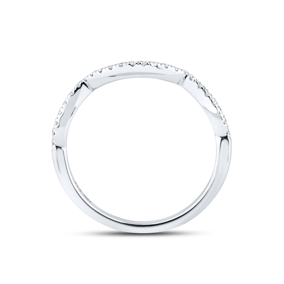 14kt white gold 0.13 CTW Diamond Ladies Band