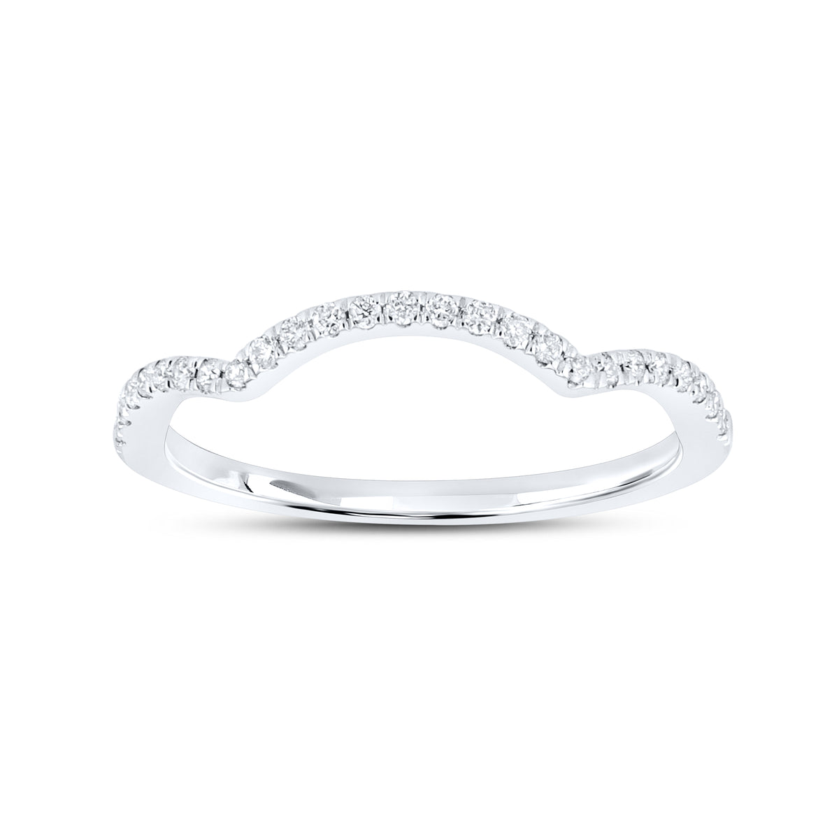 14kt white gold 0.13 CTW Diamond Ladies Band