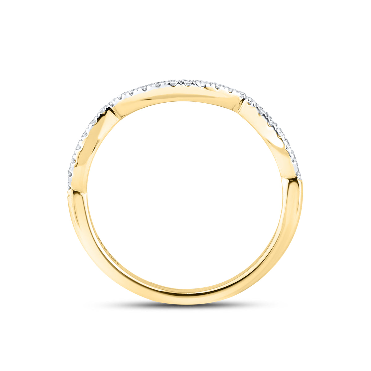 14kt Yellow gold 0.13 CTW Diamond Ladies Band