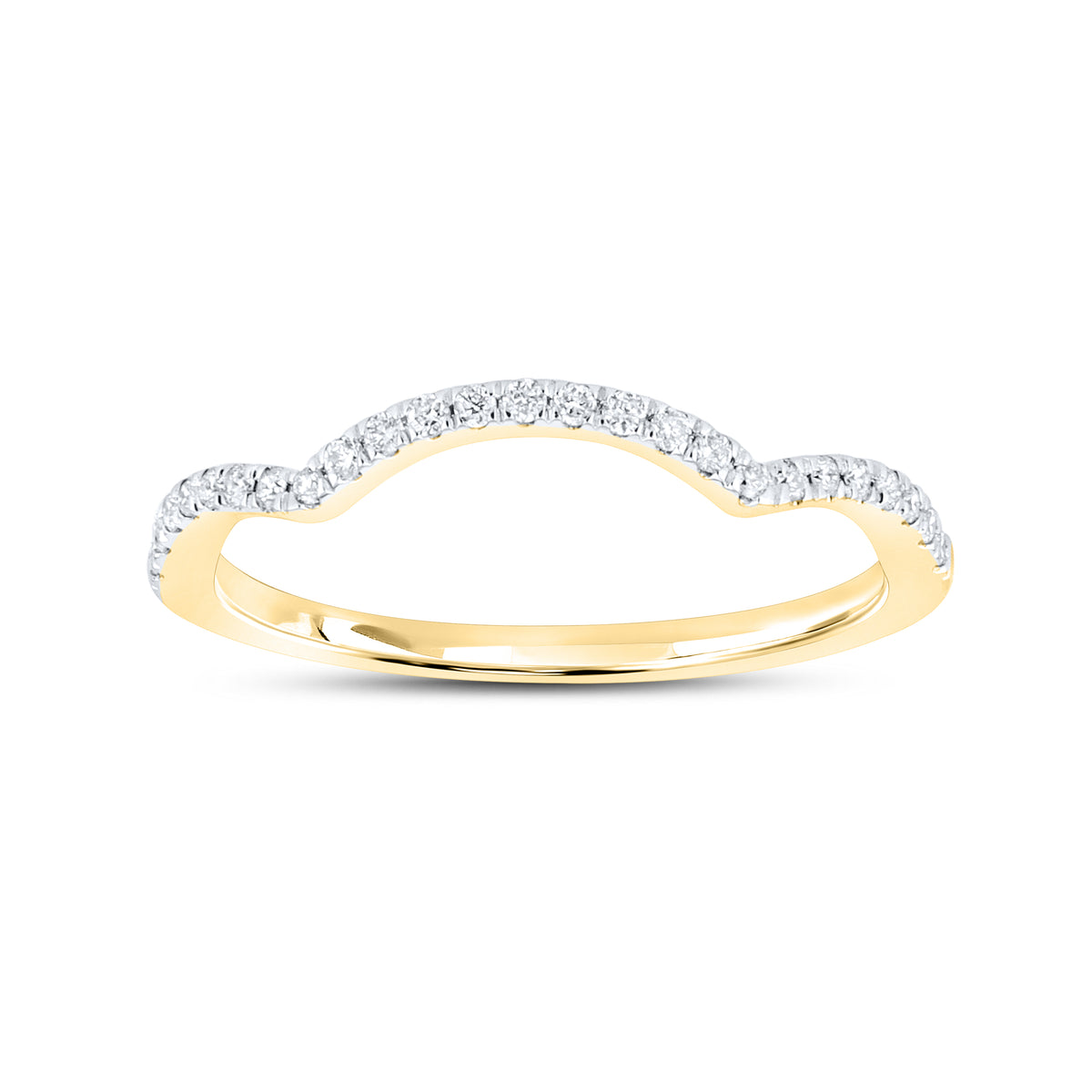 14kt Yellow gold 0.13 CTW Diamond Ladies Band