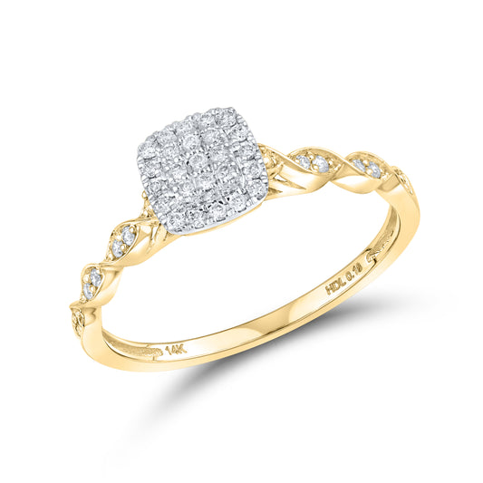 14kt white & Yellow gold 0.18 CTW Fashion Diamond ring
