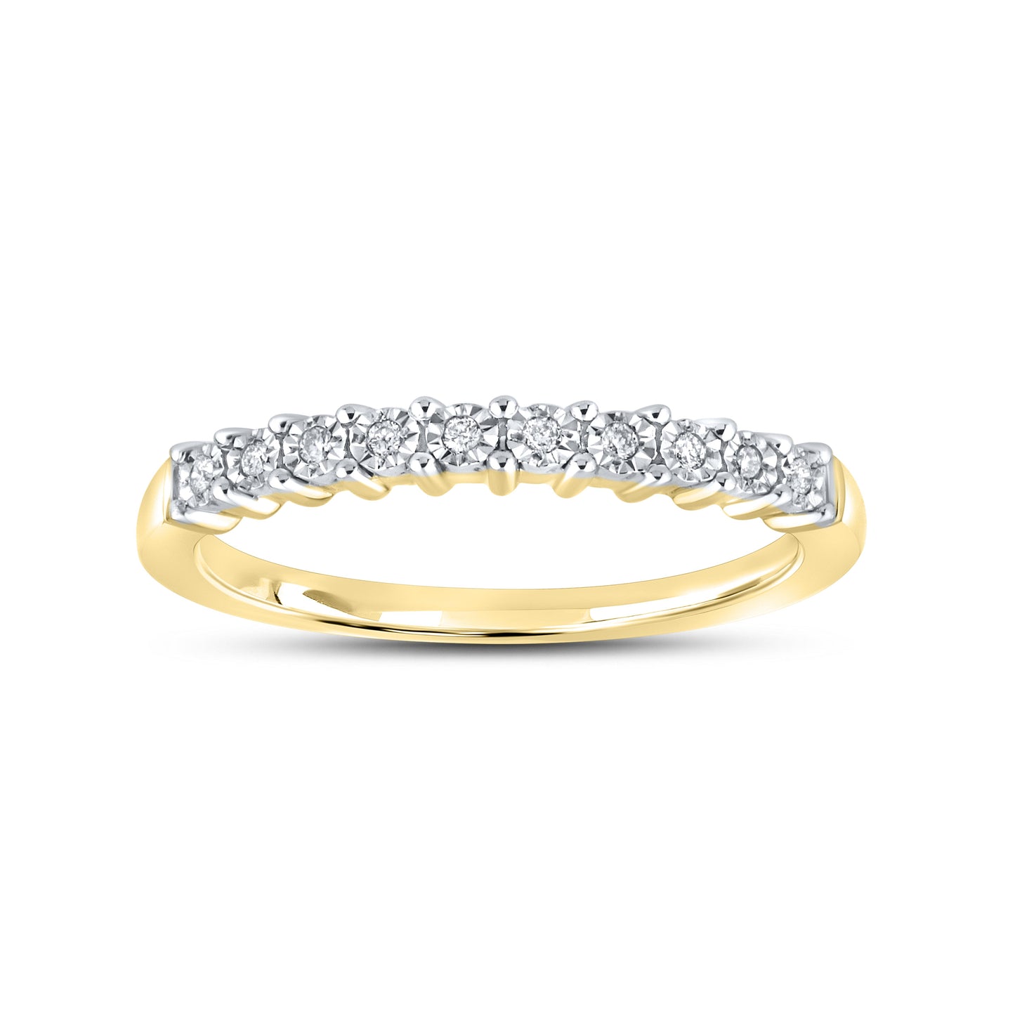 10kt Yellow Gold 0.05 CTW Ladies Diamond band