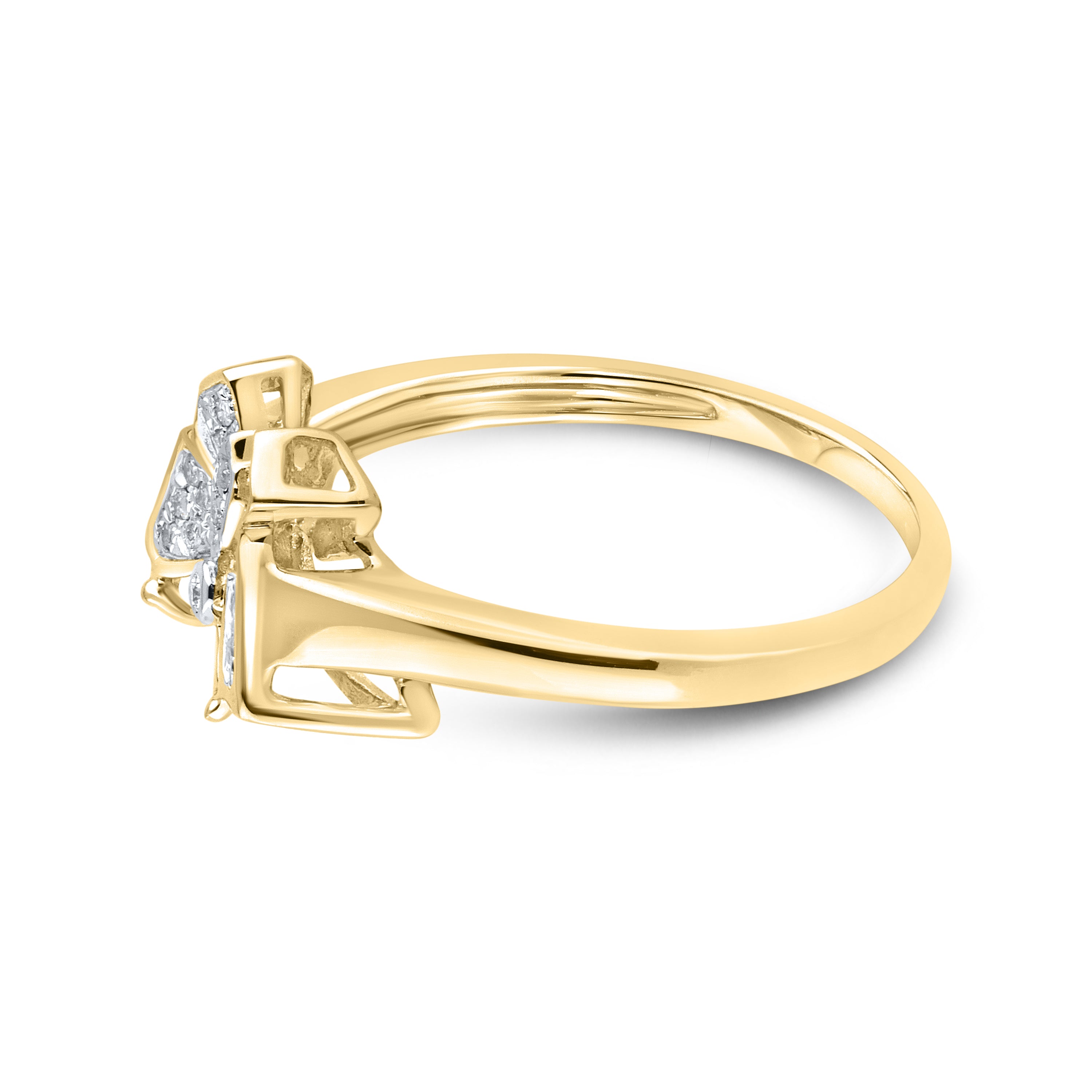 10kt Yellow gold 0.06 CTW Fashion Diamond ring