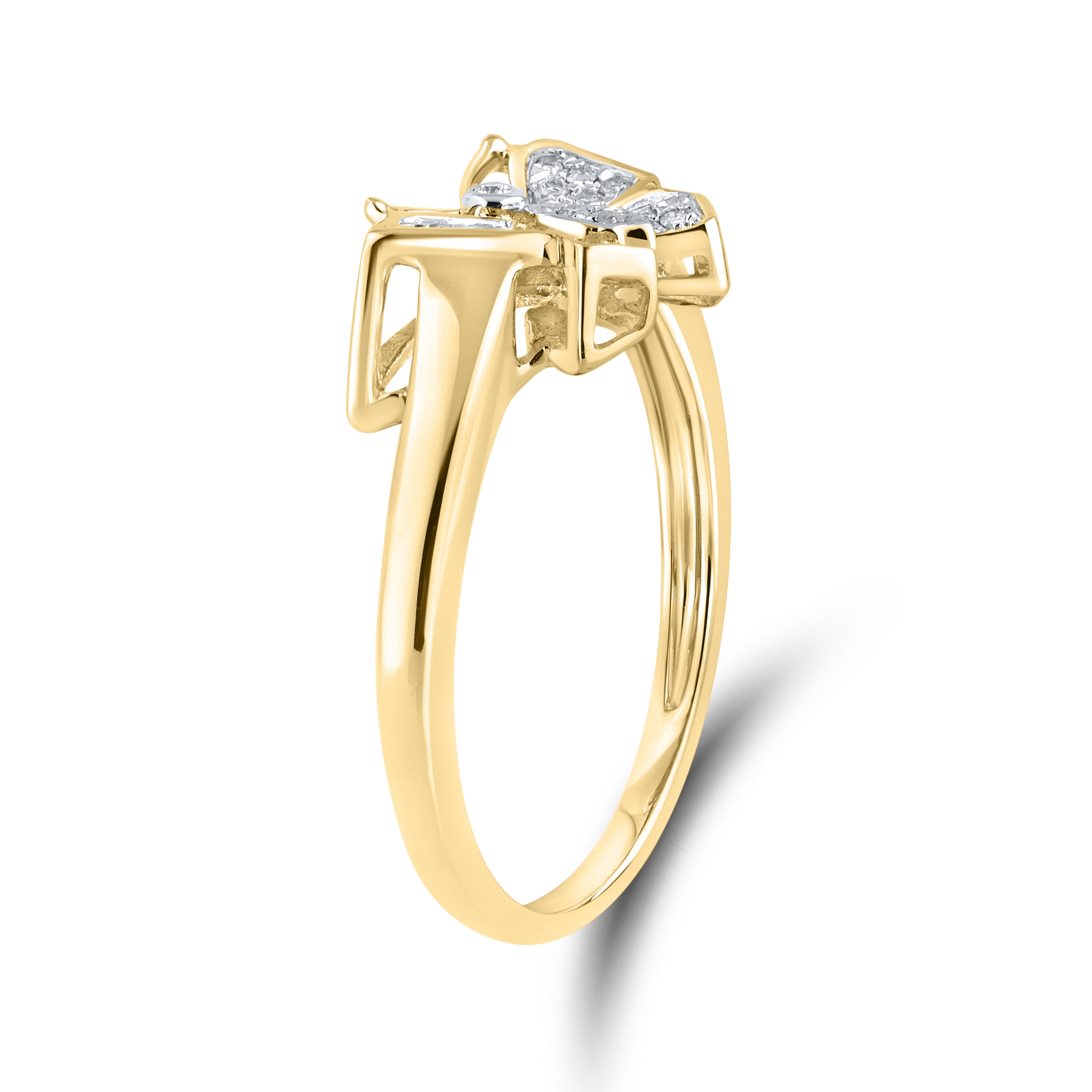 10kt Yellow gold 0.06 CTW Fashion Diamond ring
