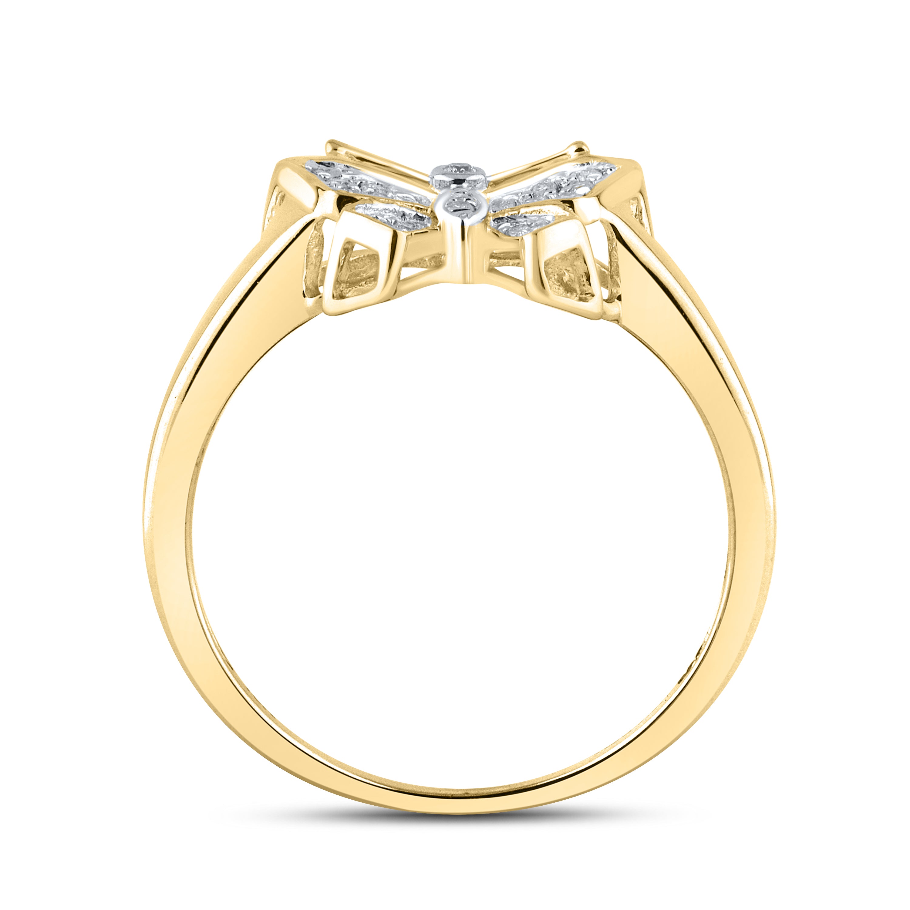 10kt Yellow gold 0.06 CTW Fashion Diamond ring