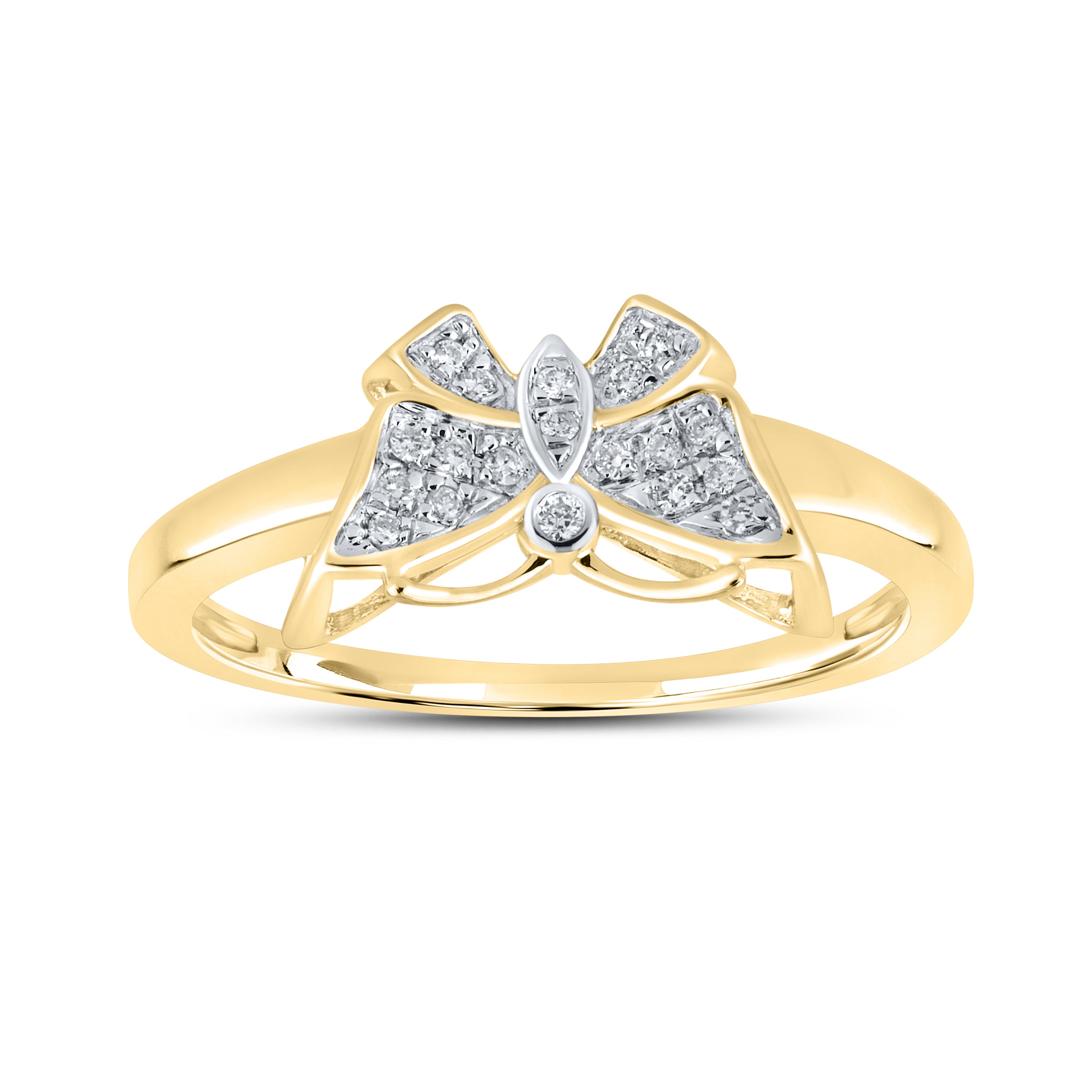 10kt Yellow gold 0.06 CTW Fashion Diamond ring