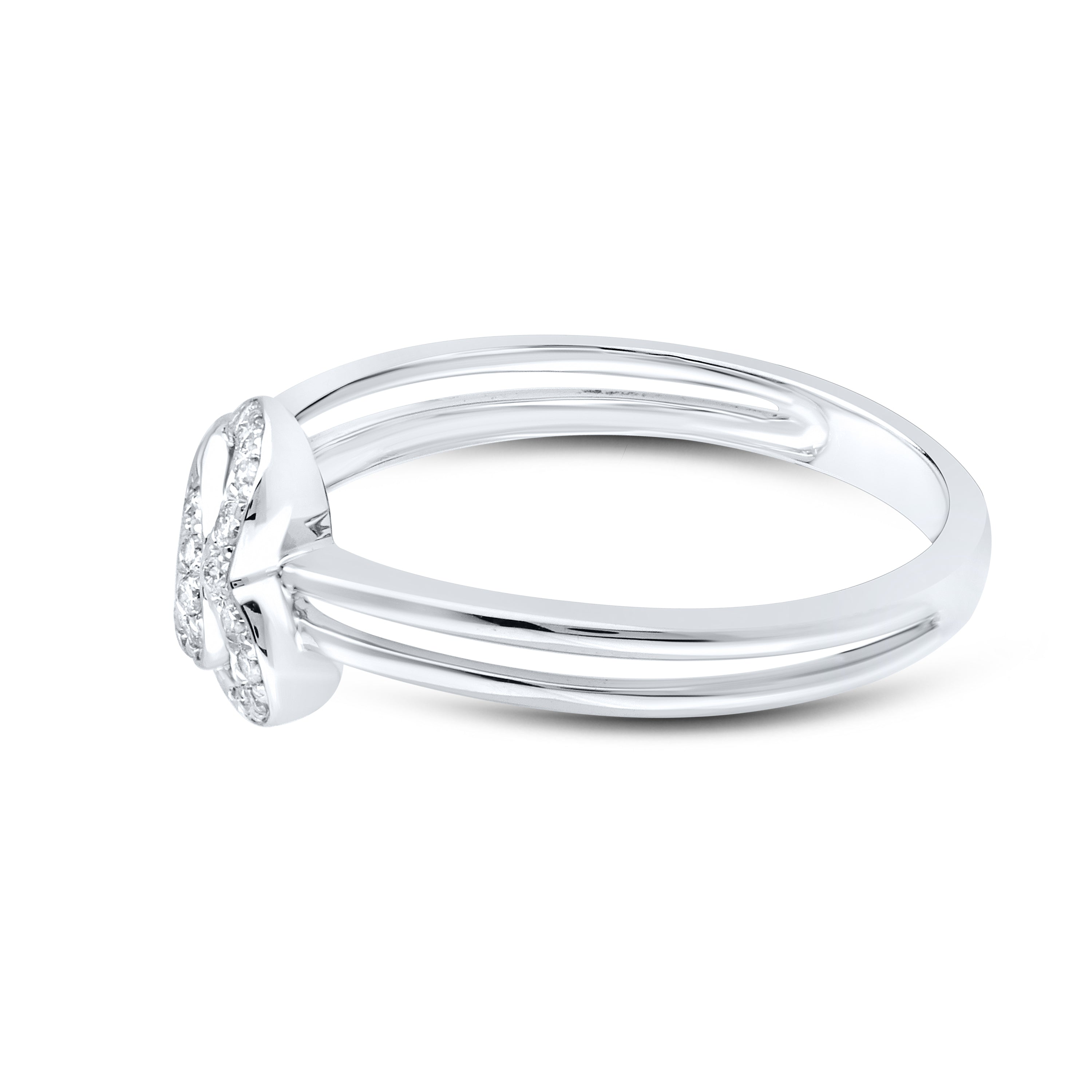 10kt White gold 0.09 CTW Fashion Diamond ring