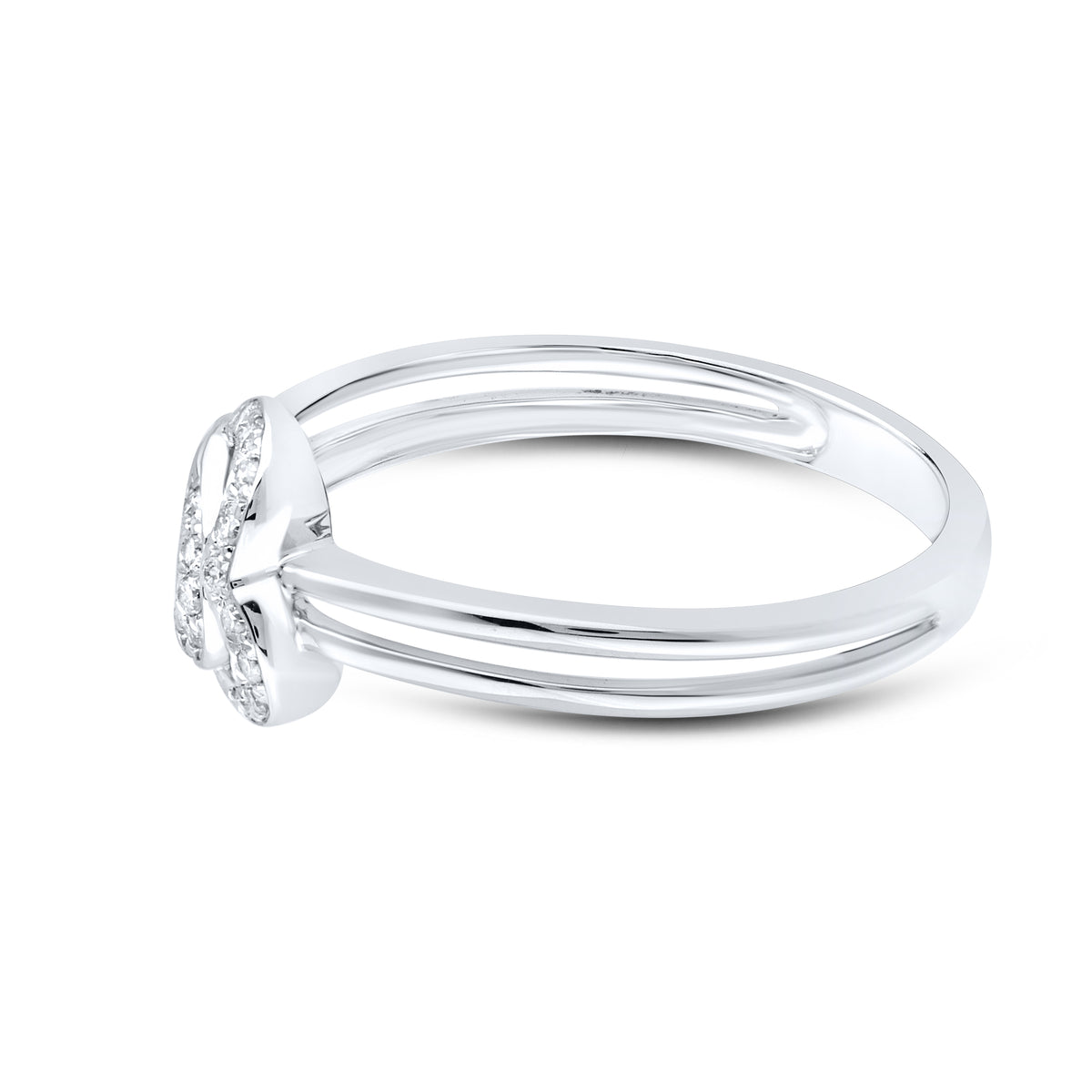 10kt White gold 0.09 CTW Fashion Diamond ring