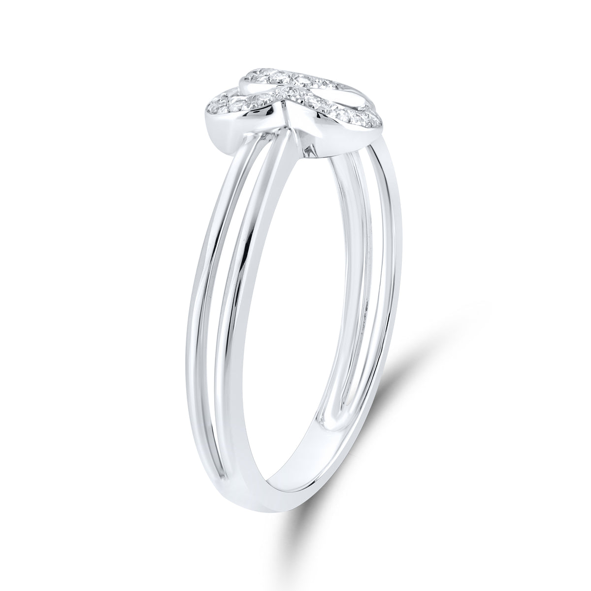 10kt White gold 0.09 CTW Fashion Diamond ring