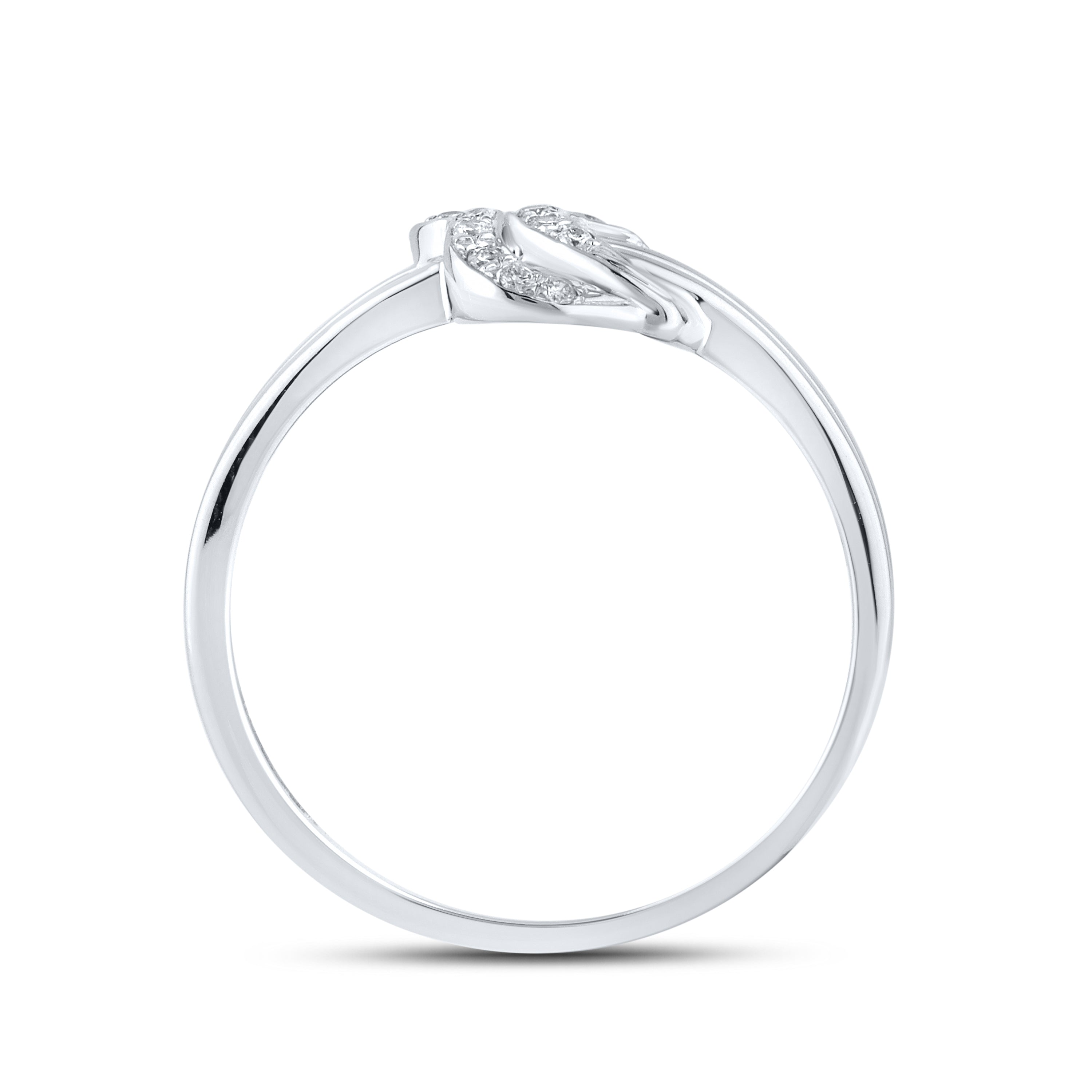 10kt White gold 0.09 CTW Fashion Diamond ring