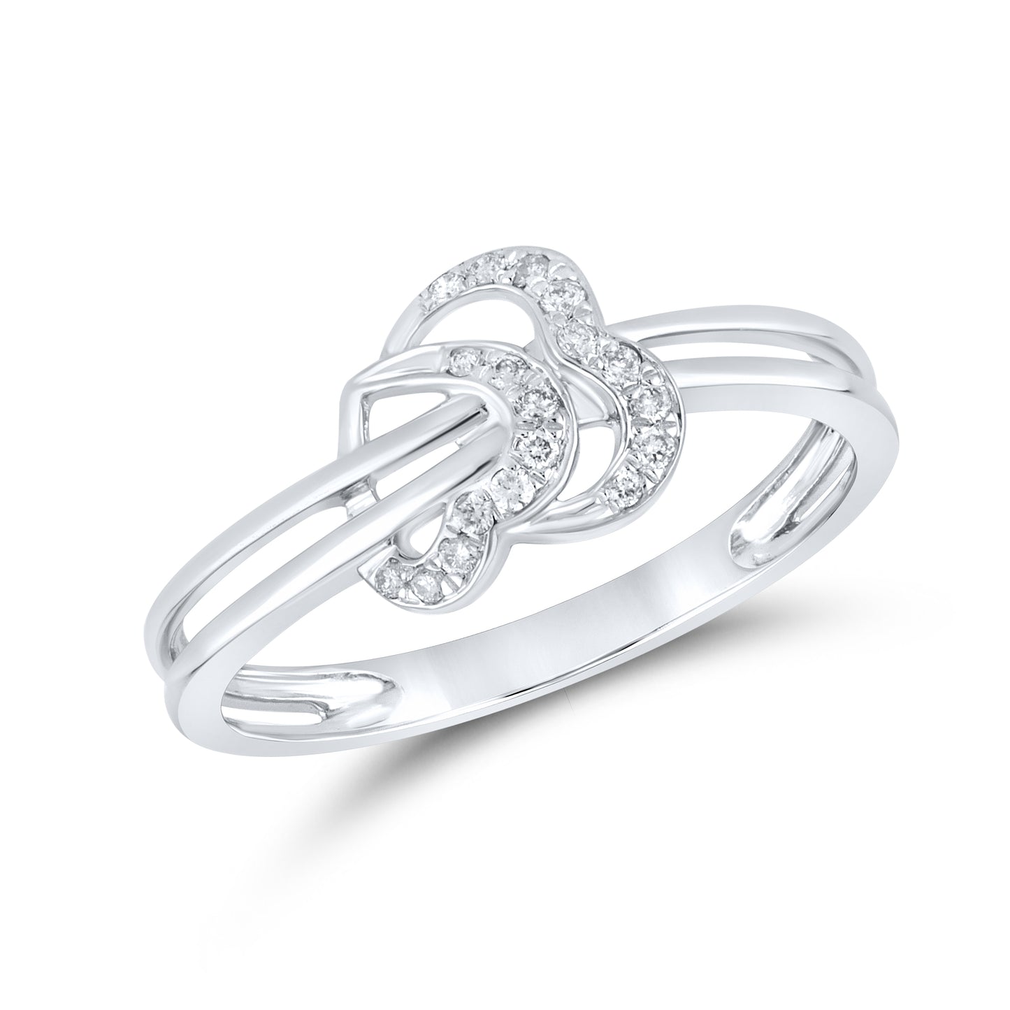 10kt White gold 0.09 CTW Fashion Diamond ring