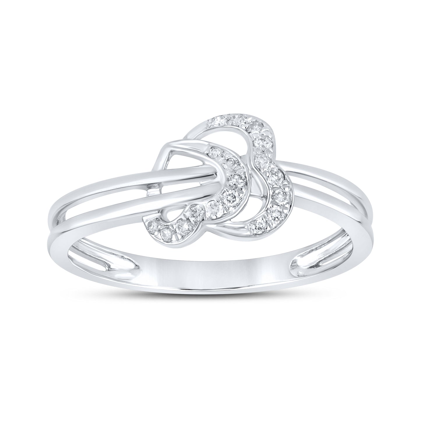 10kt White gold 0.09 CTW Fashion Diamond ring