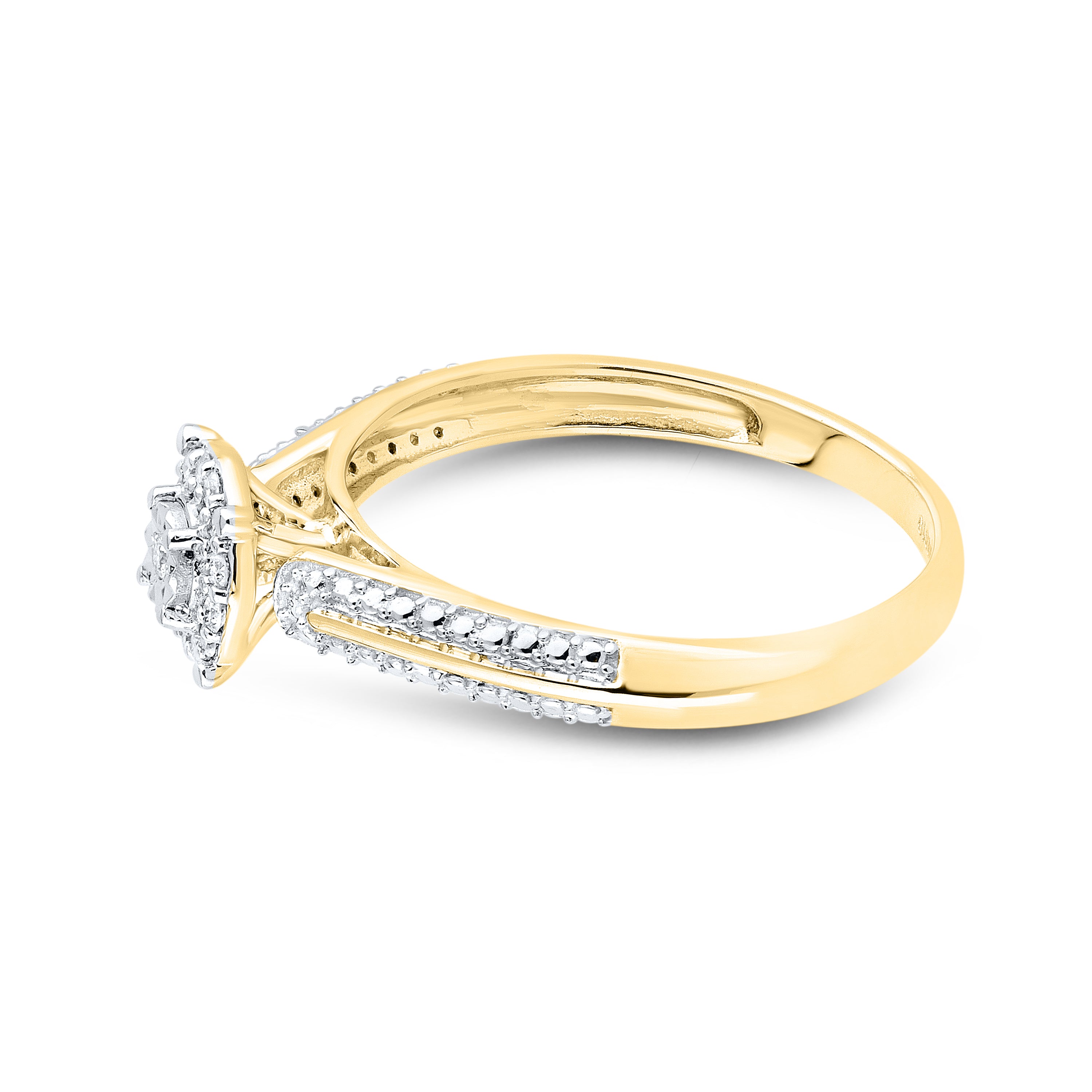 10kt Yellow gold 0.11 CTW Fashion Diamond ring