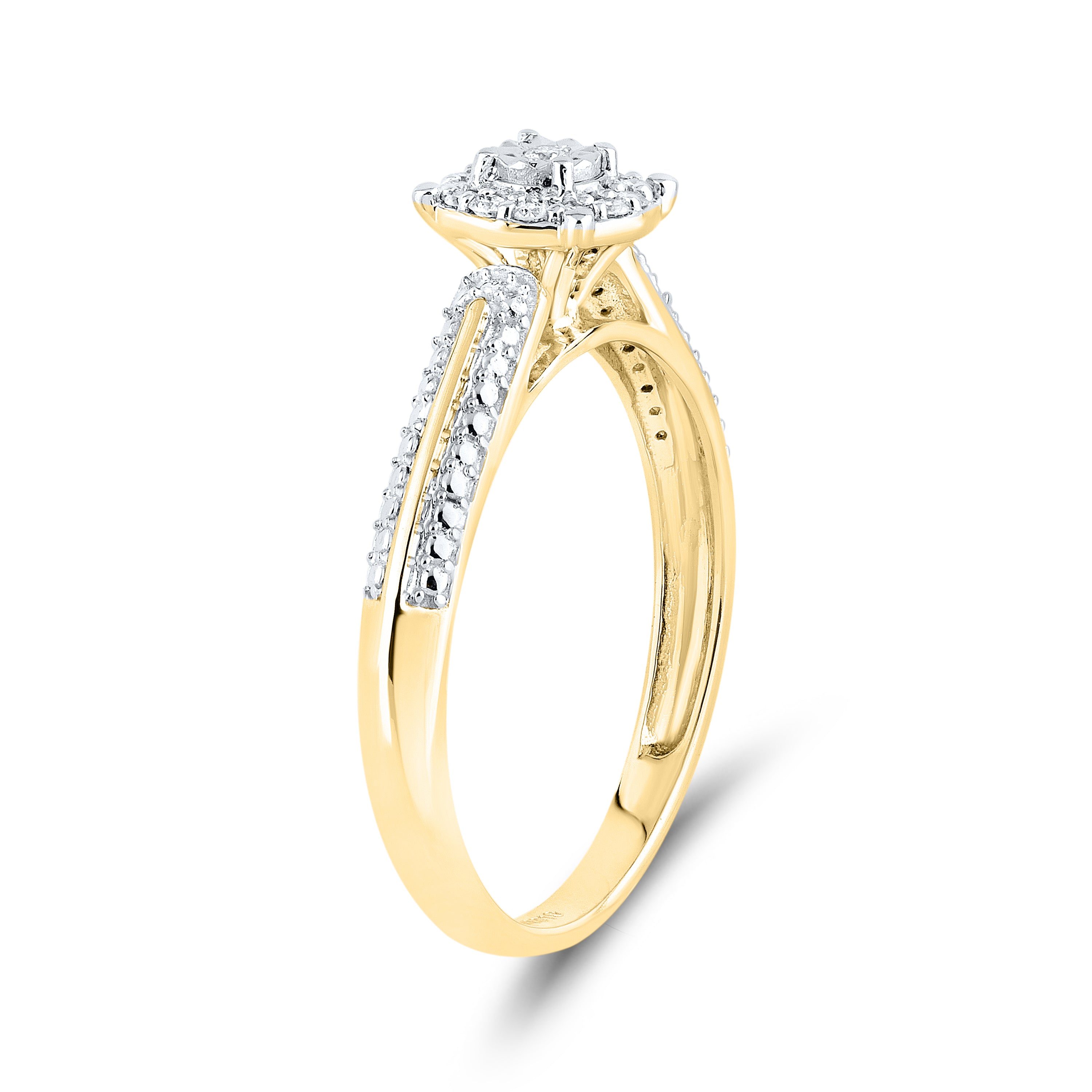 10kt Yellow gold 0.11 CTW Fashion Diamond ring