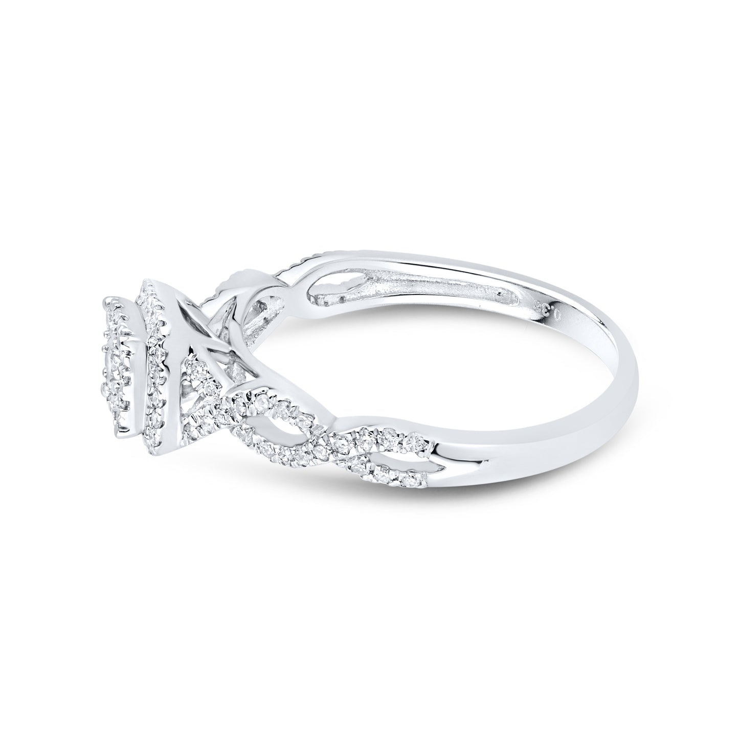 10kt White gold 0.37 CTW Fashion Diamond ring