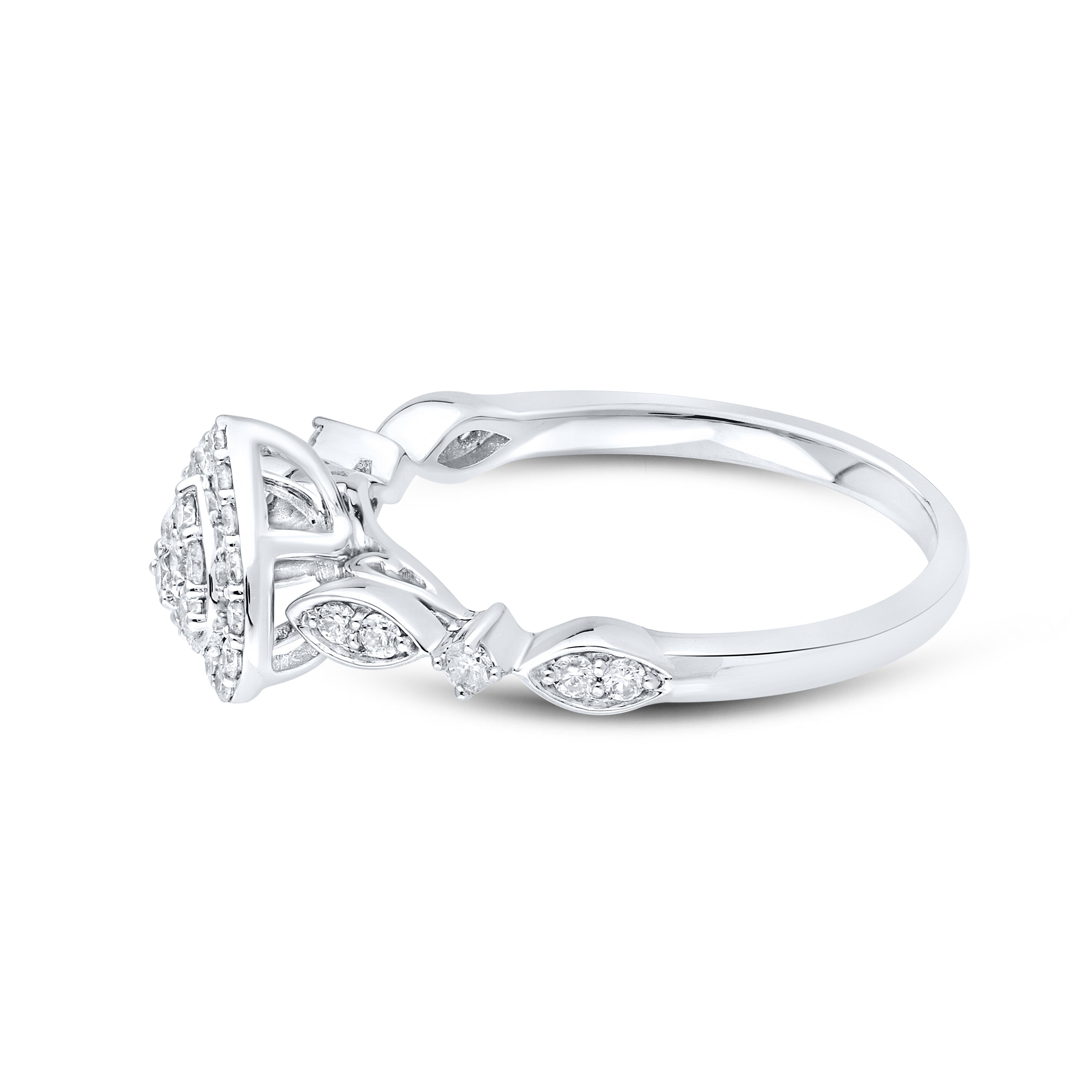 10kt White gold 0.34 CTW Fashion Diamond ring