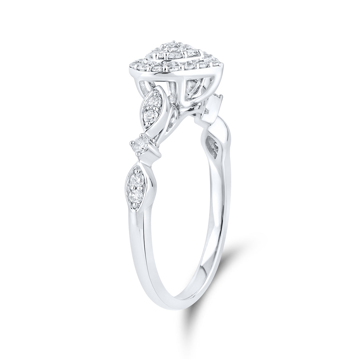 10kt White gold 0.34 CTW Fashion Diamond ring
